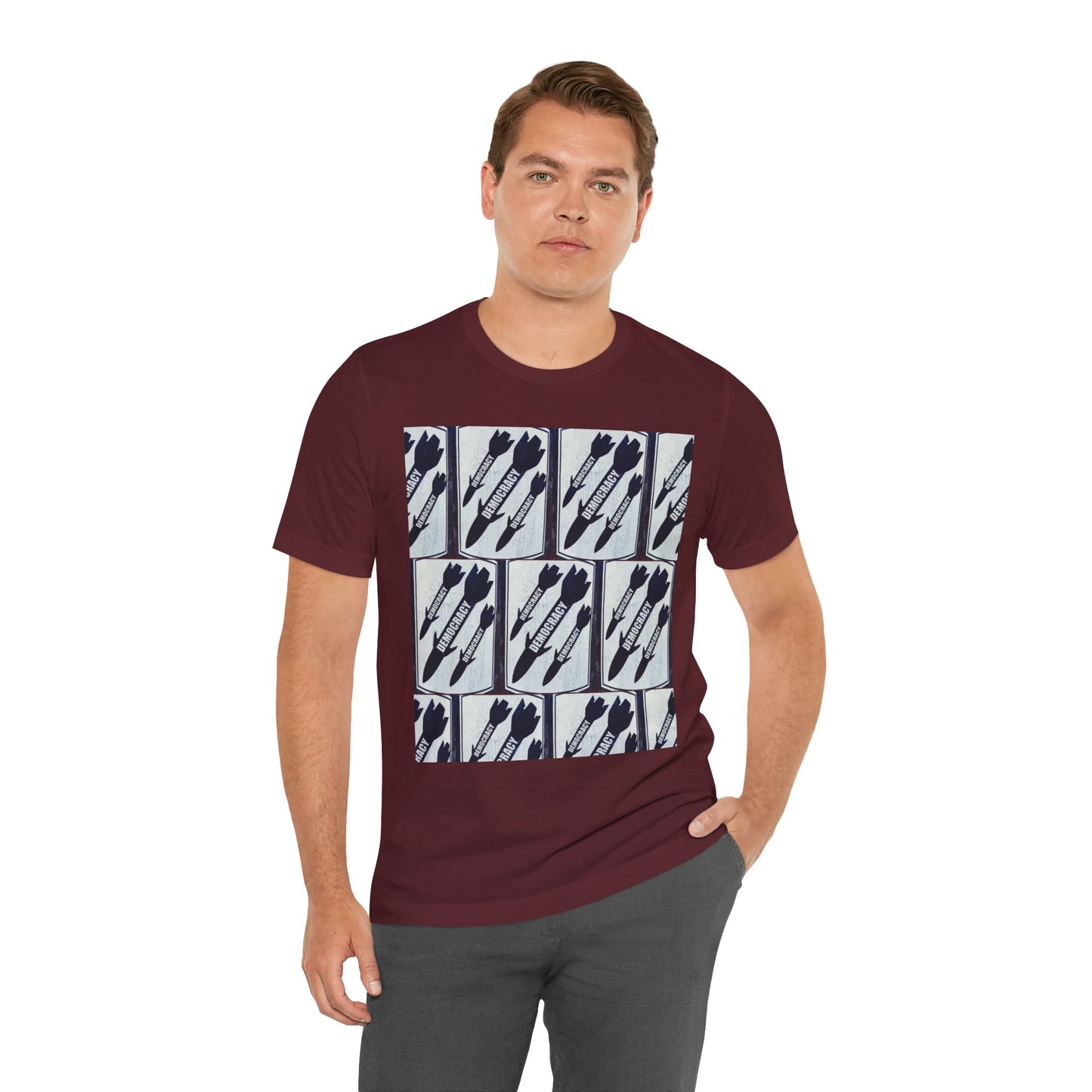 Protest T‑Shirt — DEMOCRATIC MISSILES