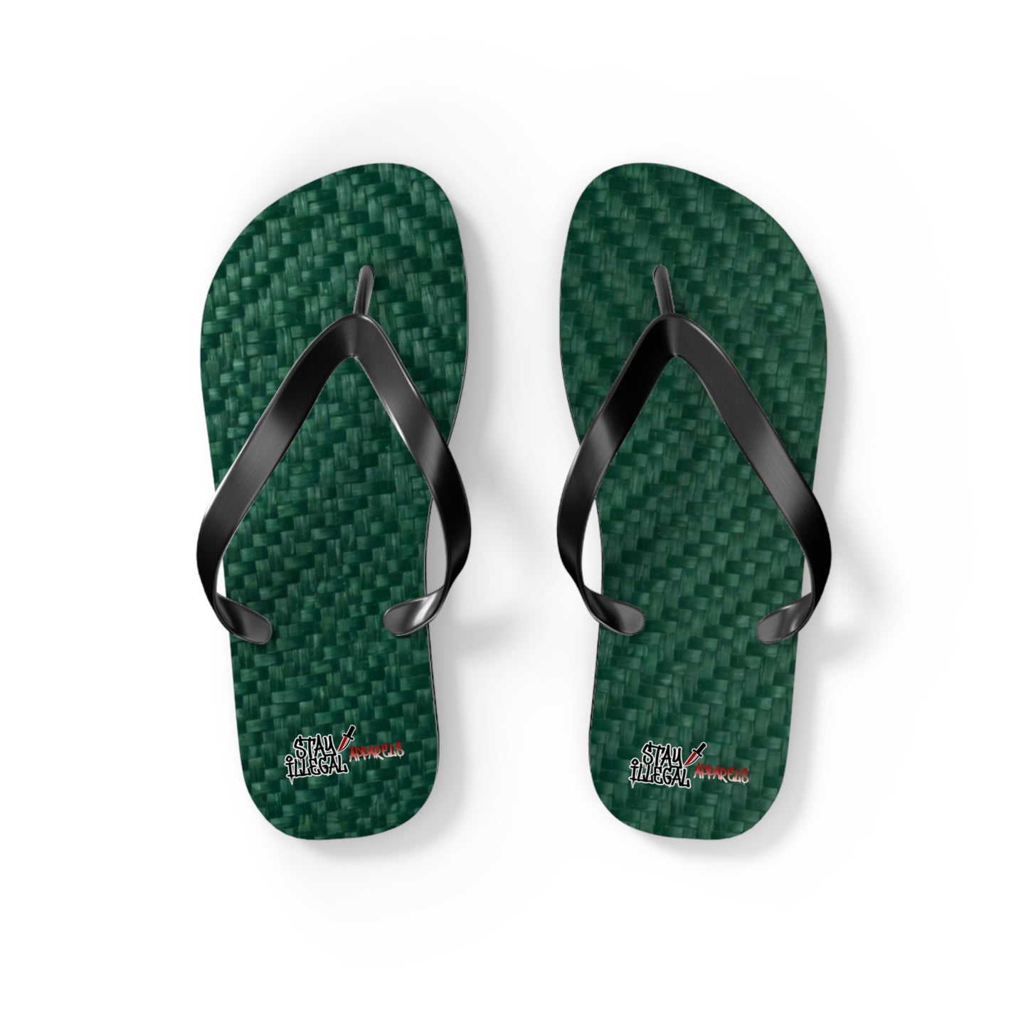 Carbon Fibre Flip Flops – Stay Illegal Green