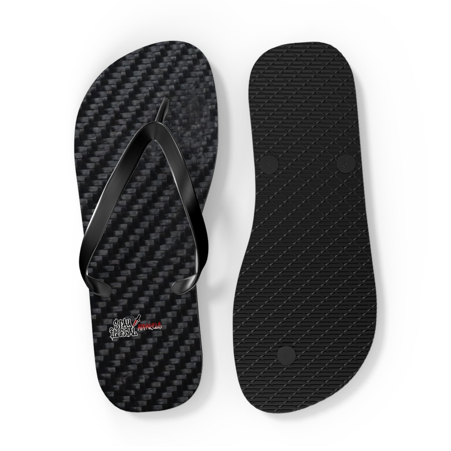 Carbon Fibre Flip Flops – Stay Illegal Black