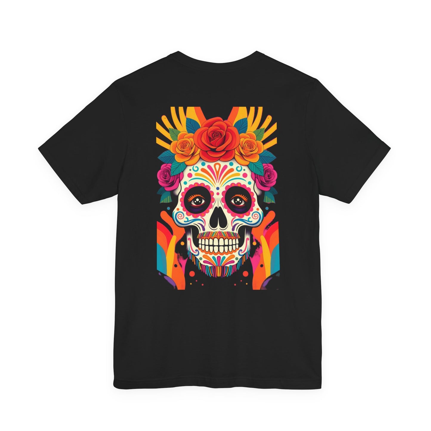 Black Colletion T‑Shirt — Mexican Bearded Skull