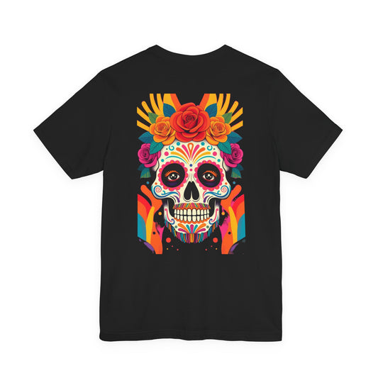 Black Colletion T‑Shirt — Mexican Bearded Skull