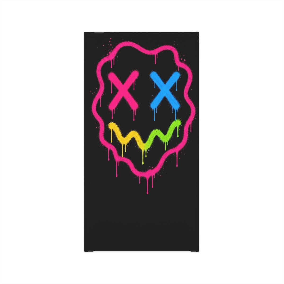 Lightweight Graffiti Neck Gaiter - Neon Face 8