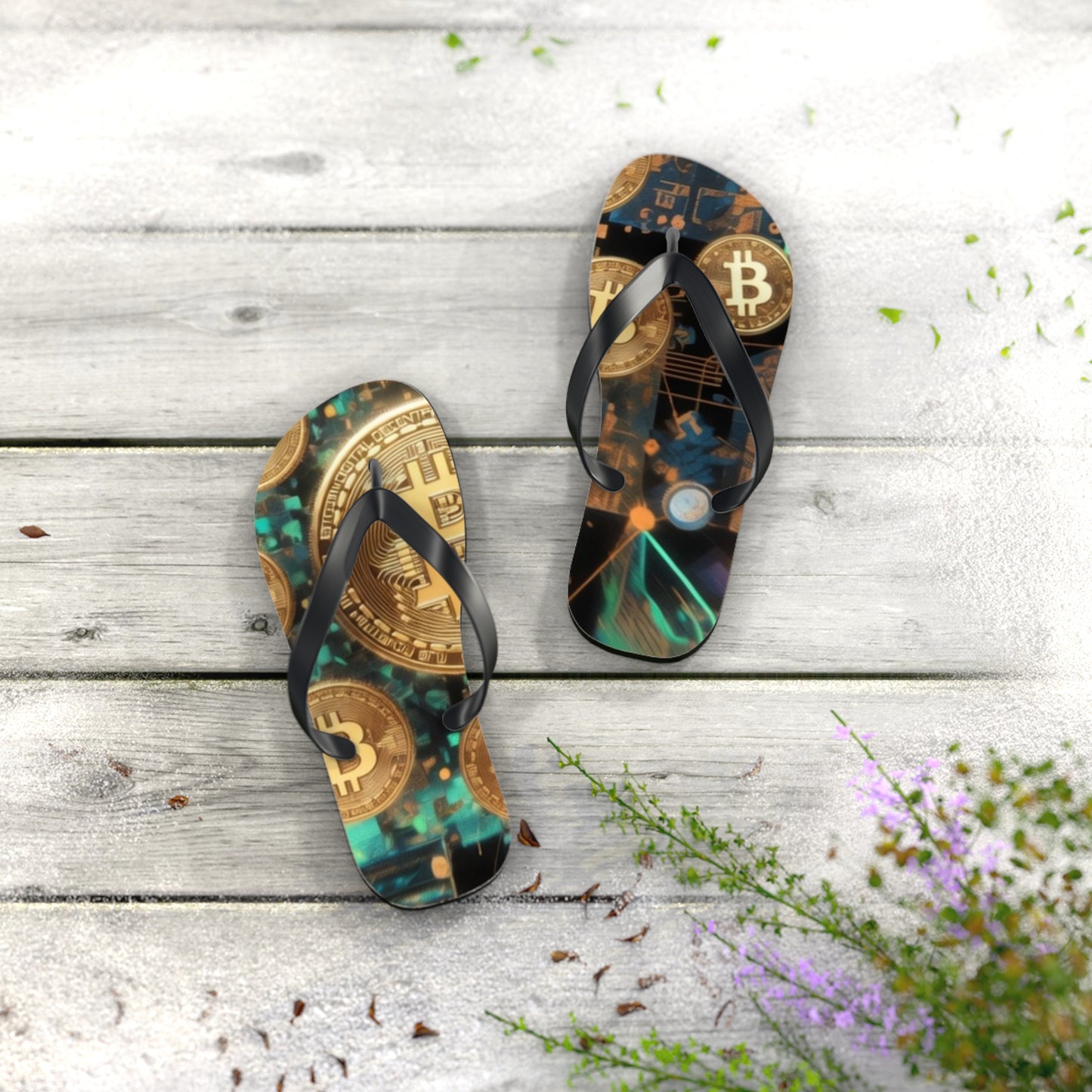 BitCoin Flip Flops – Financial Beach