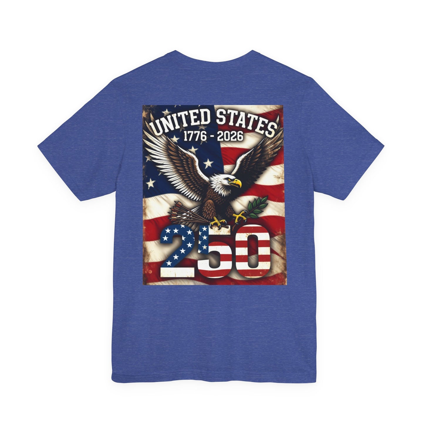 Back Print T‑Shirt — USA 250 EAGLE