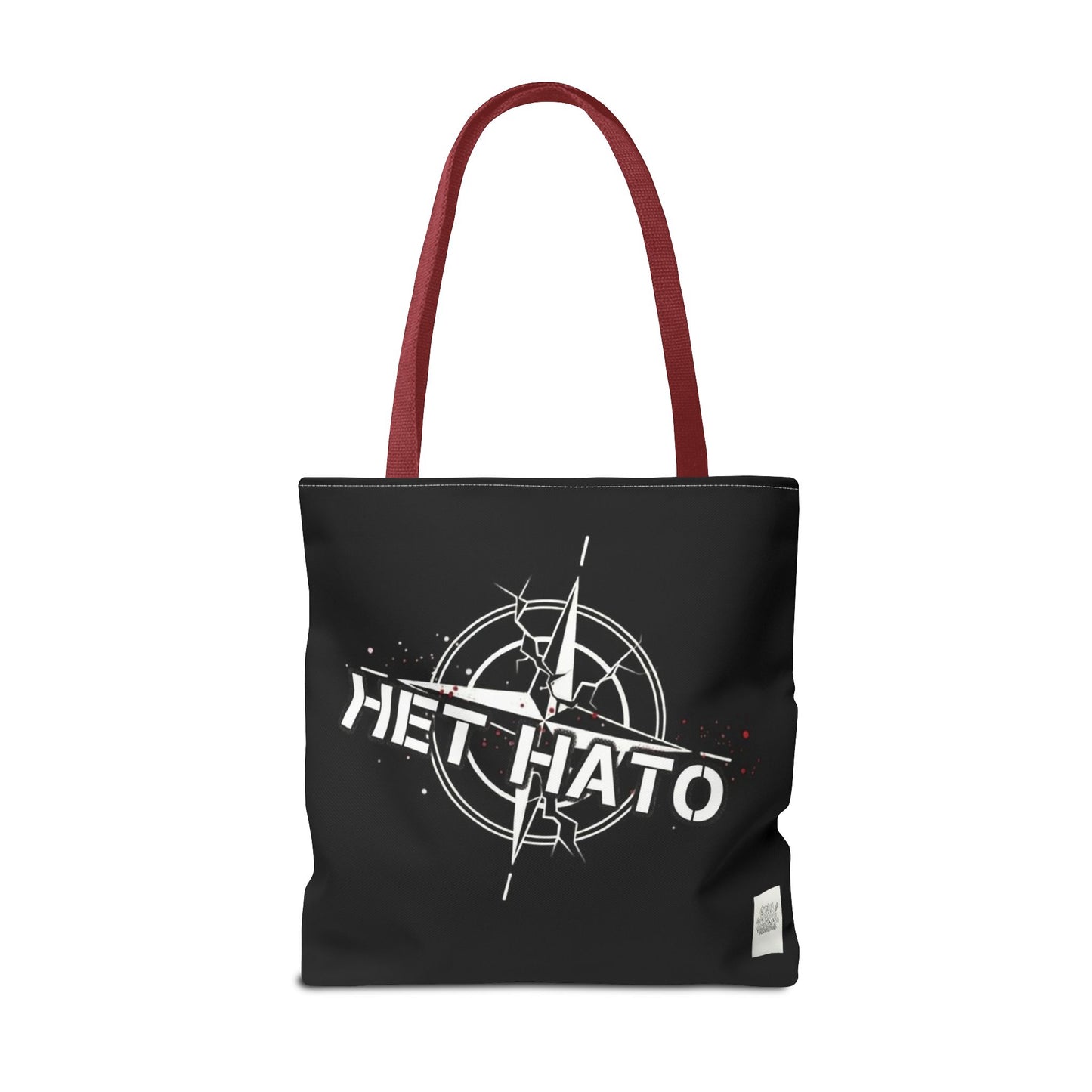 Bolso de mano negro NO A LA OTAN — Anti-OTAN inglés/ruso