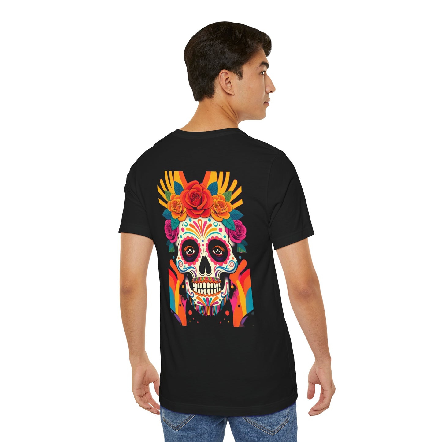 Black Colletion T‑Shirt — Mexican Bearded Skull