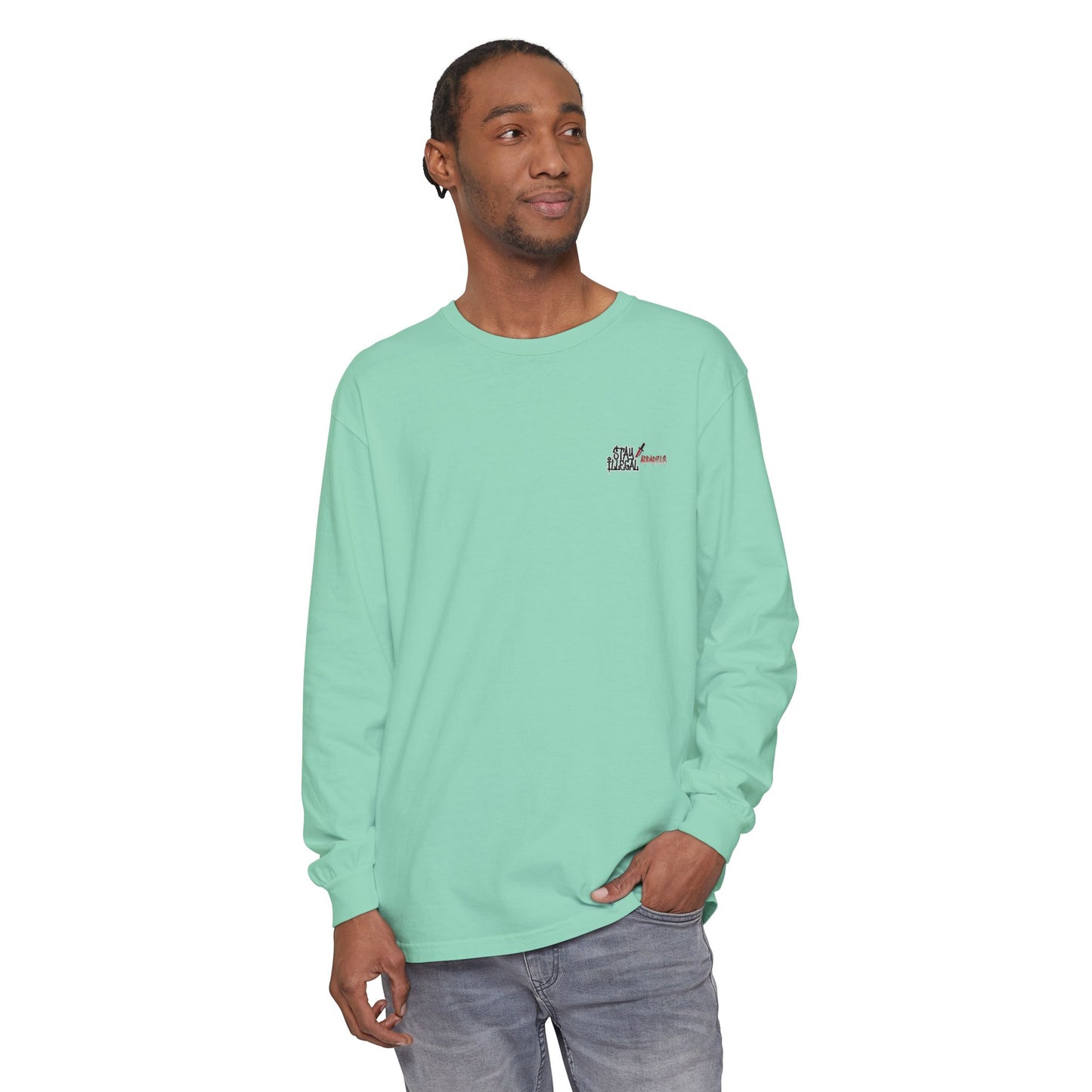 Stay Illegal Isignia - Plain Colour Long Sleeve Tee