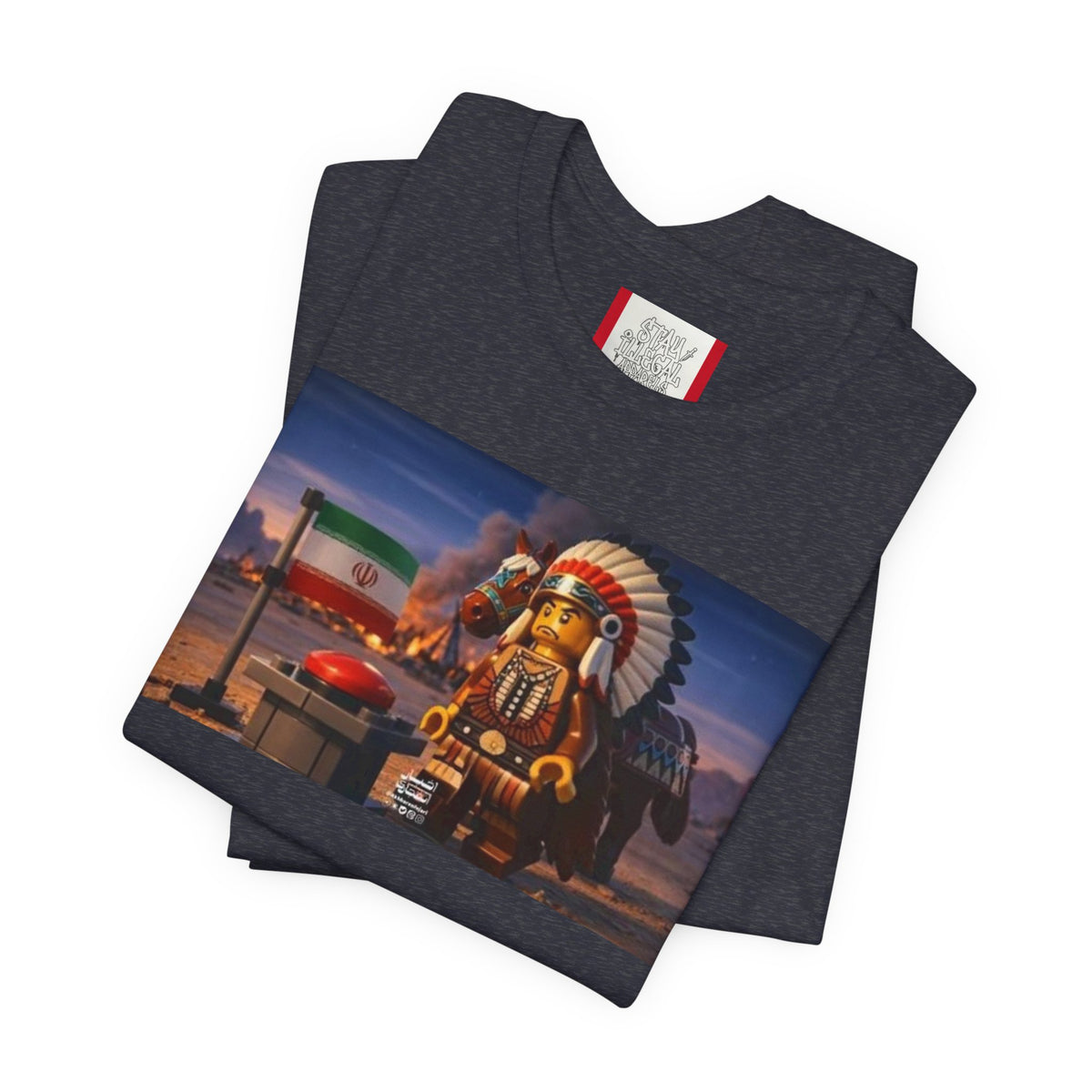 Propaganda T‑Shirt — IRAN LEGOS — USA Invaders