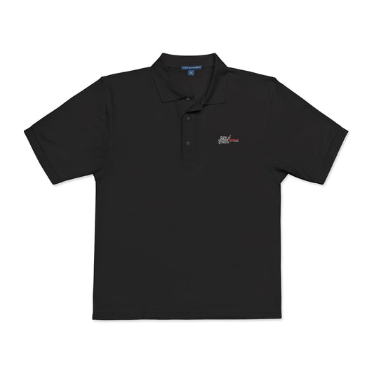 Black Colletion Polo‑Shirt — "Stay Illegal"
