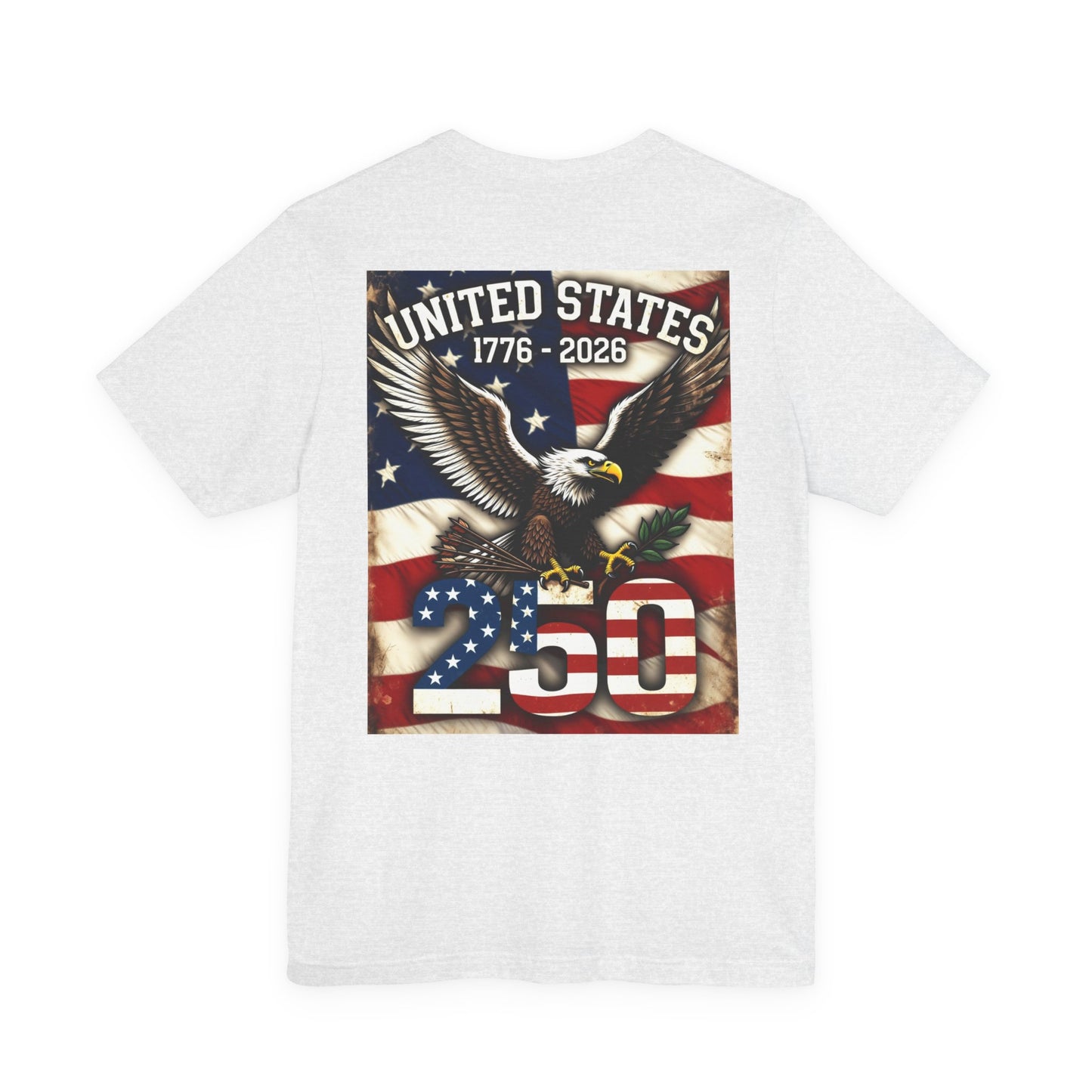 Back Print T‑Shirt — USA 250 EAGLE