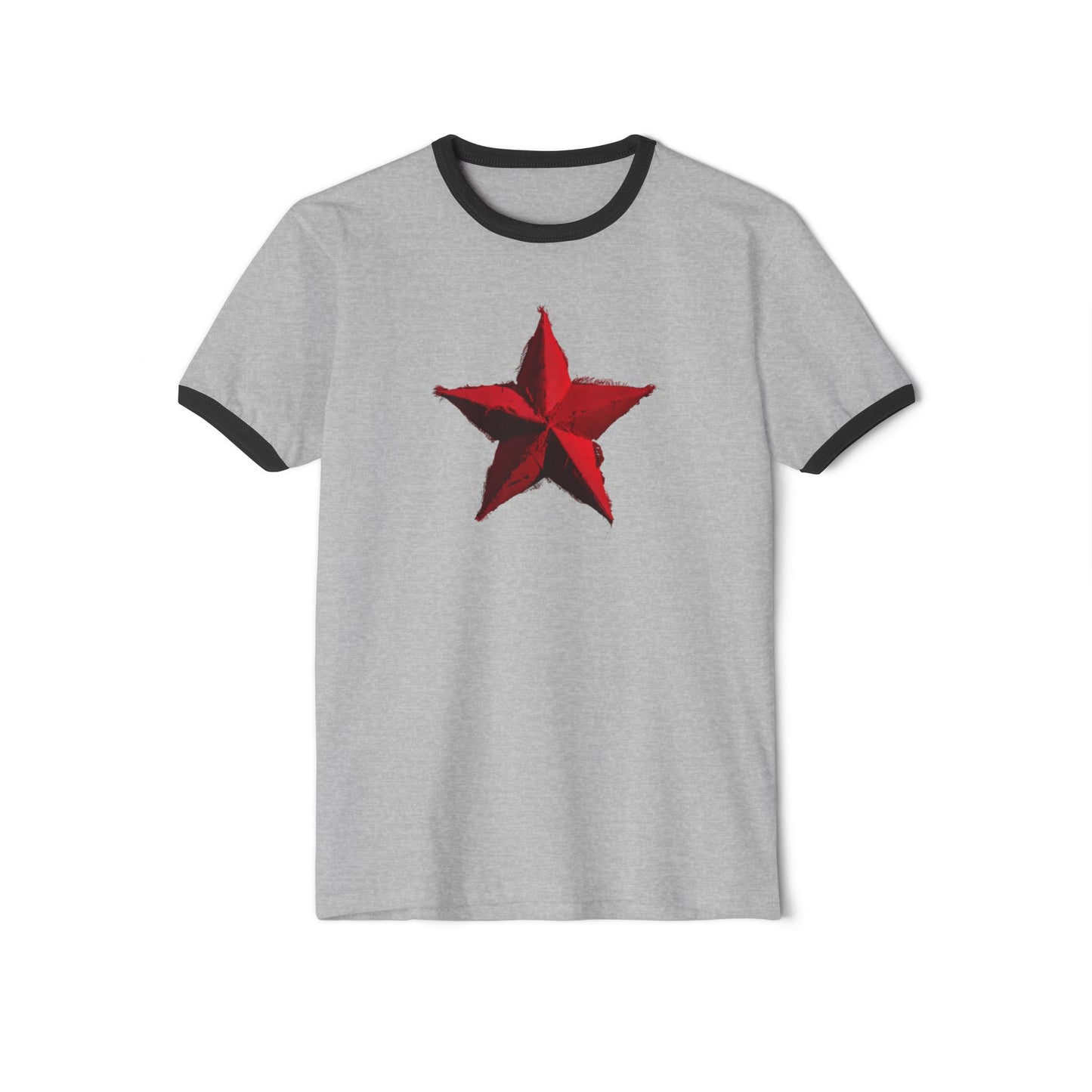 Stay Illegal Ringer T-Shirt — Red Star