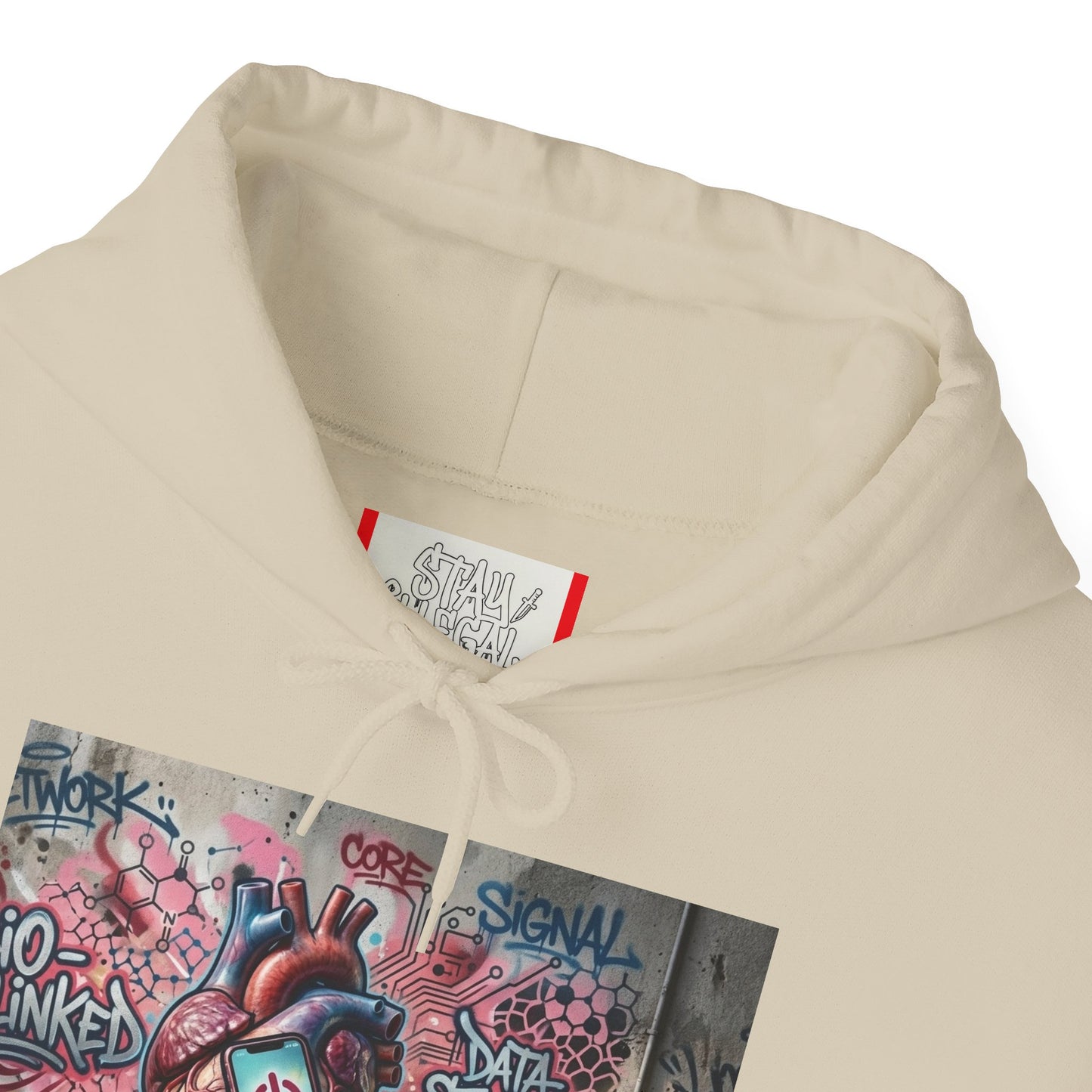 Stay Illegal Graffiti Hoodie - Mobile Heart