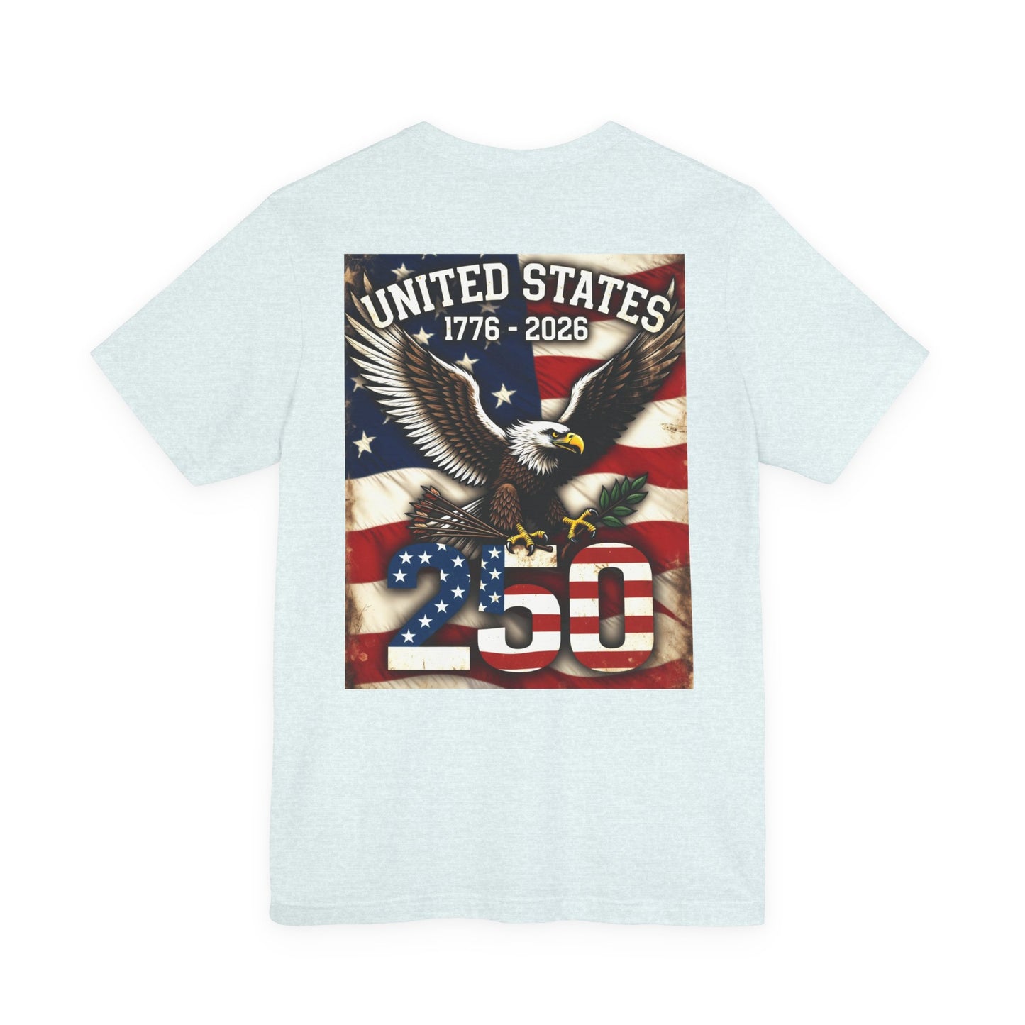 Back Print T‑Shirt — USA 250 EAGLE