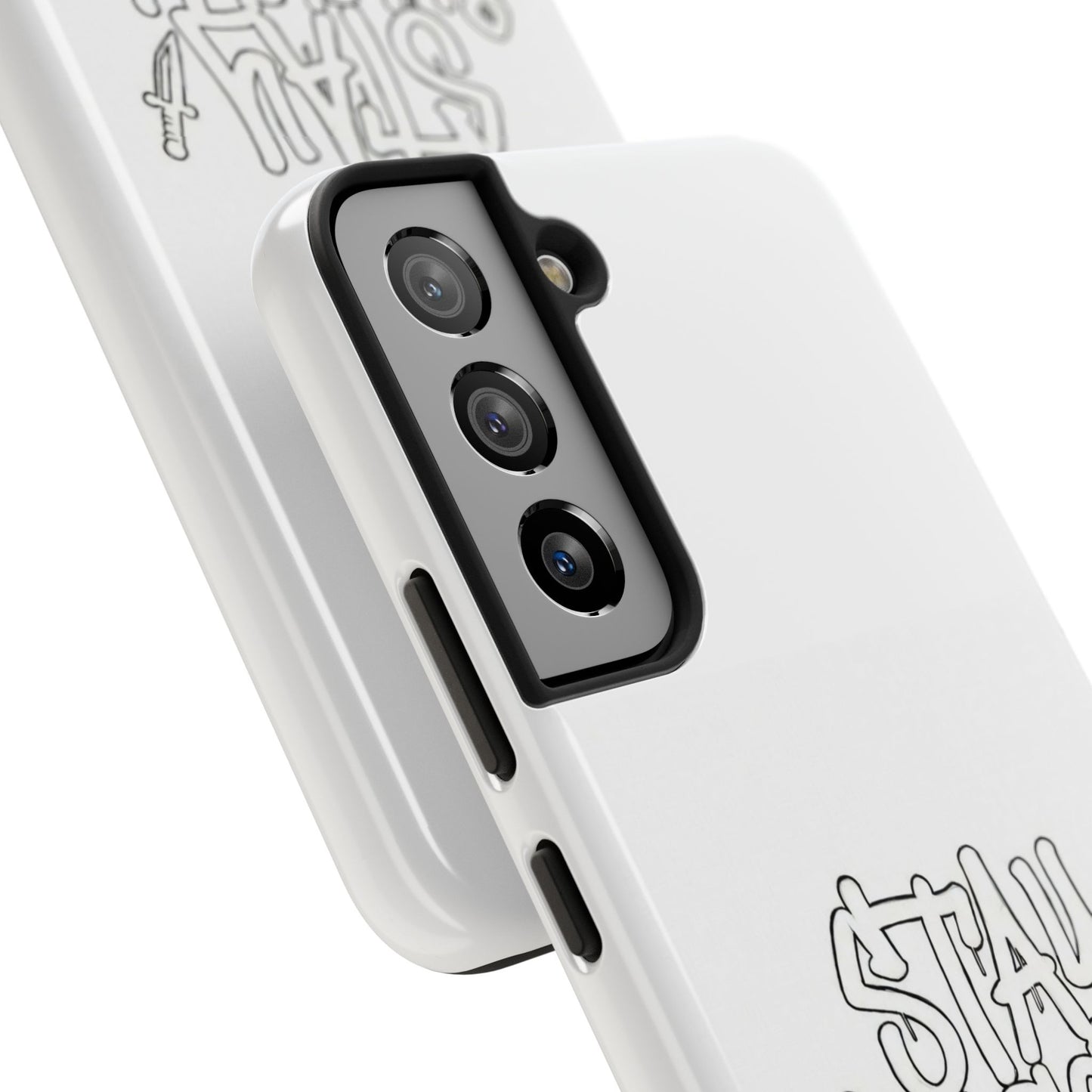 Coque de téléphone Stay Illegal - Blanc/Rouge robuste