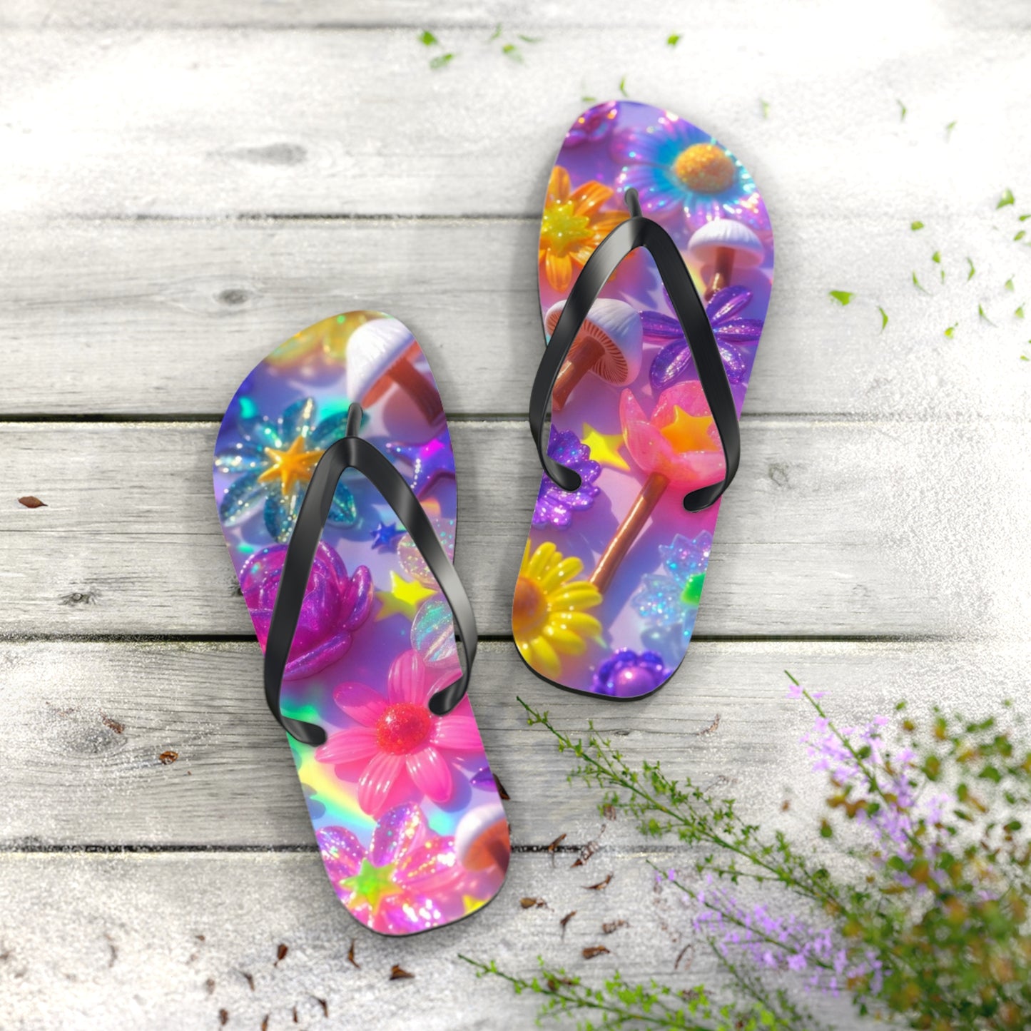Flower Flip Flops – Psychedelic Summer