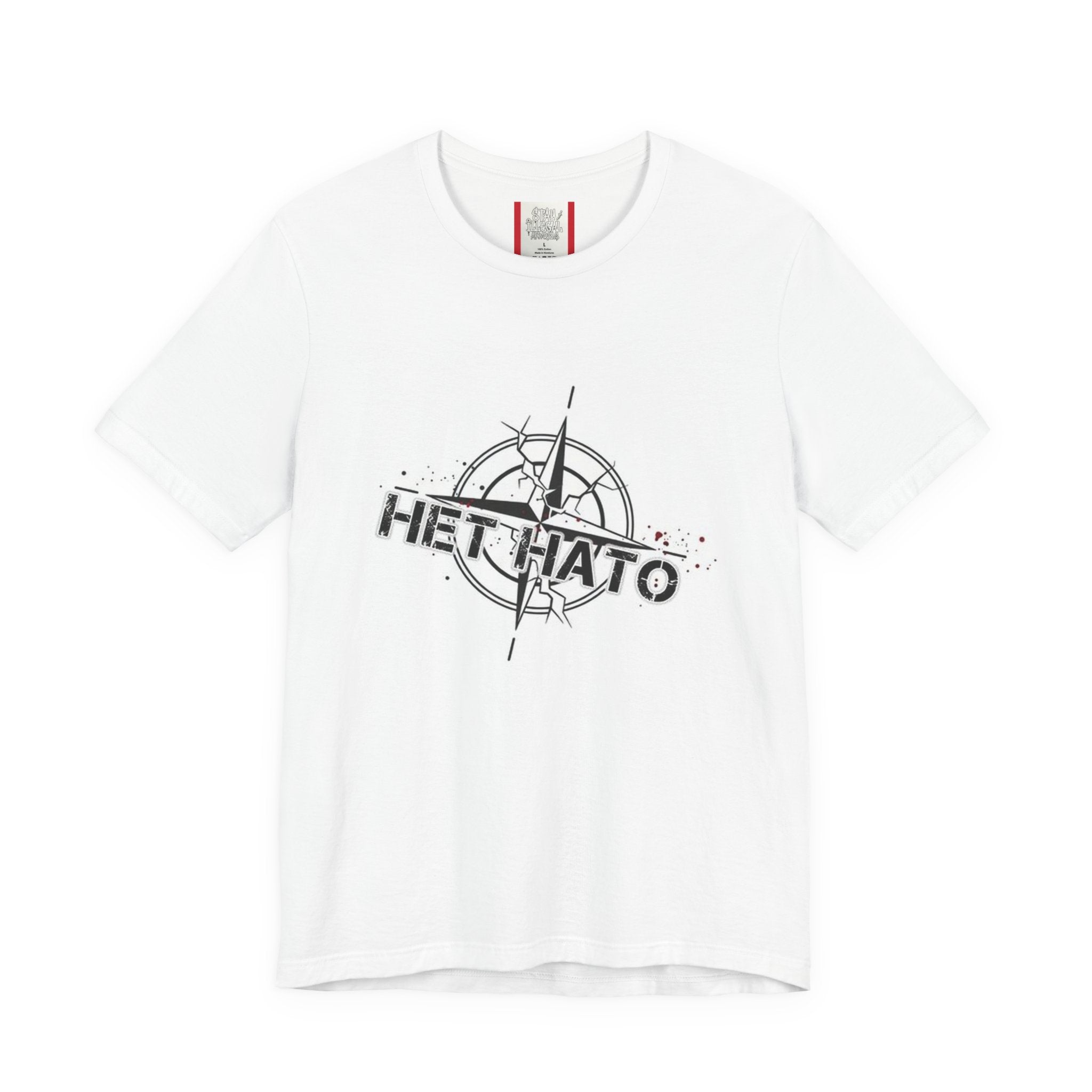 T‑Shirt — "NO To NATO" Russian/White