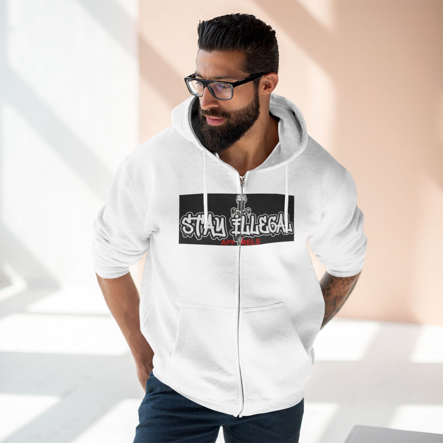 Tiger Smile Hoodie — Stay Illegal Zip Hoodie