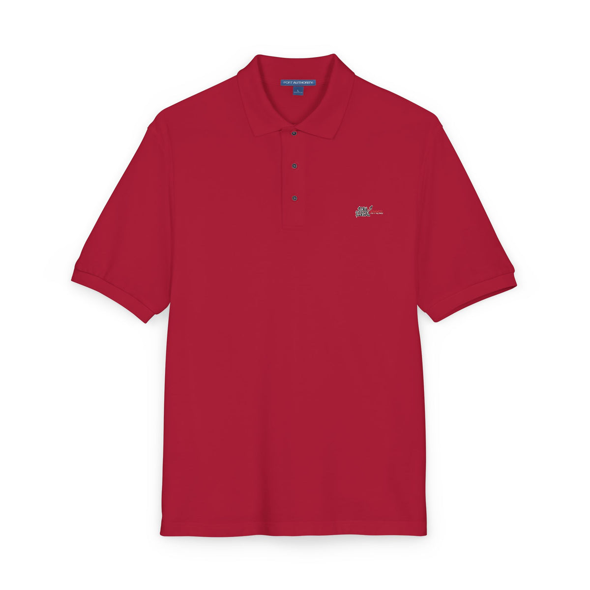 Black Colletion Polo‑Shirt — "Stay Illegal"