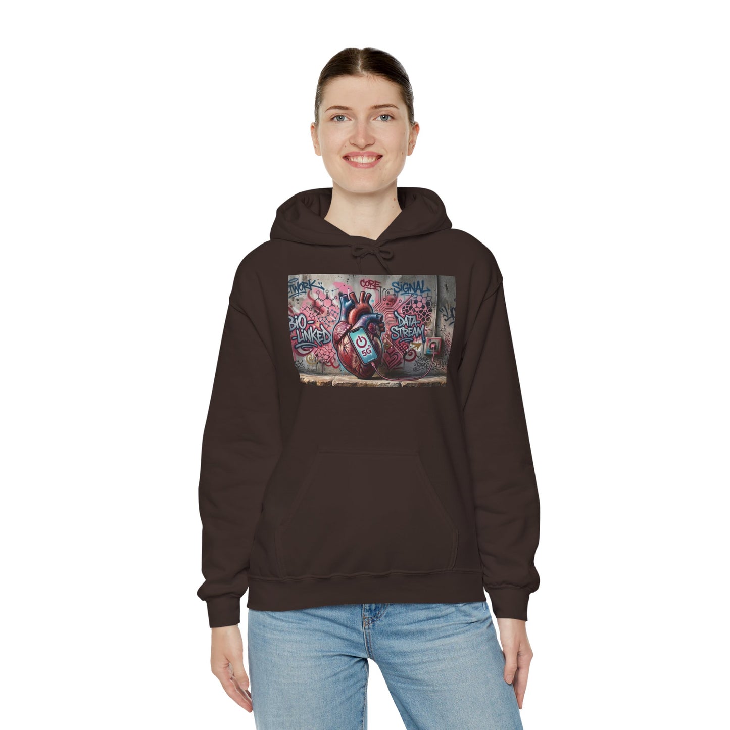 Stay Illegal Graffiti Hoodie - Mobile Heart