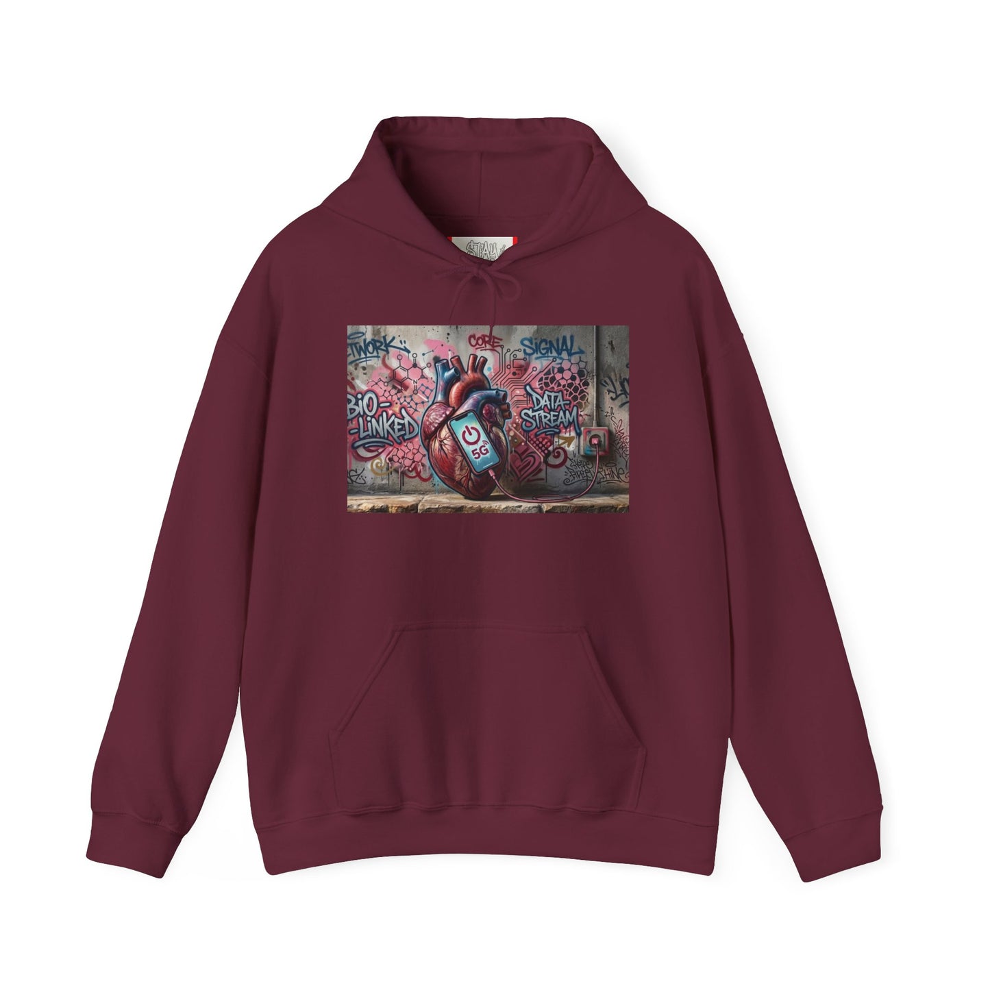 Stay Illegal Graffiti Hoodie - Mobile Heart