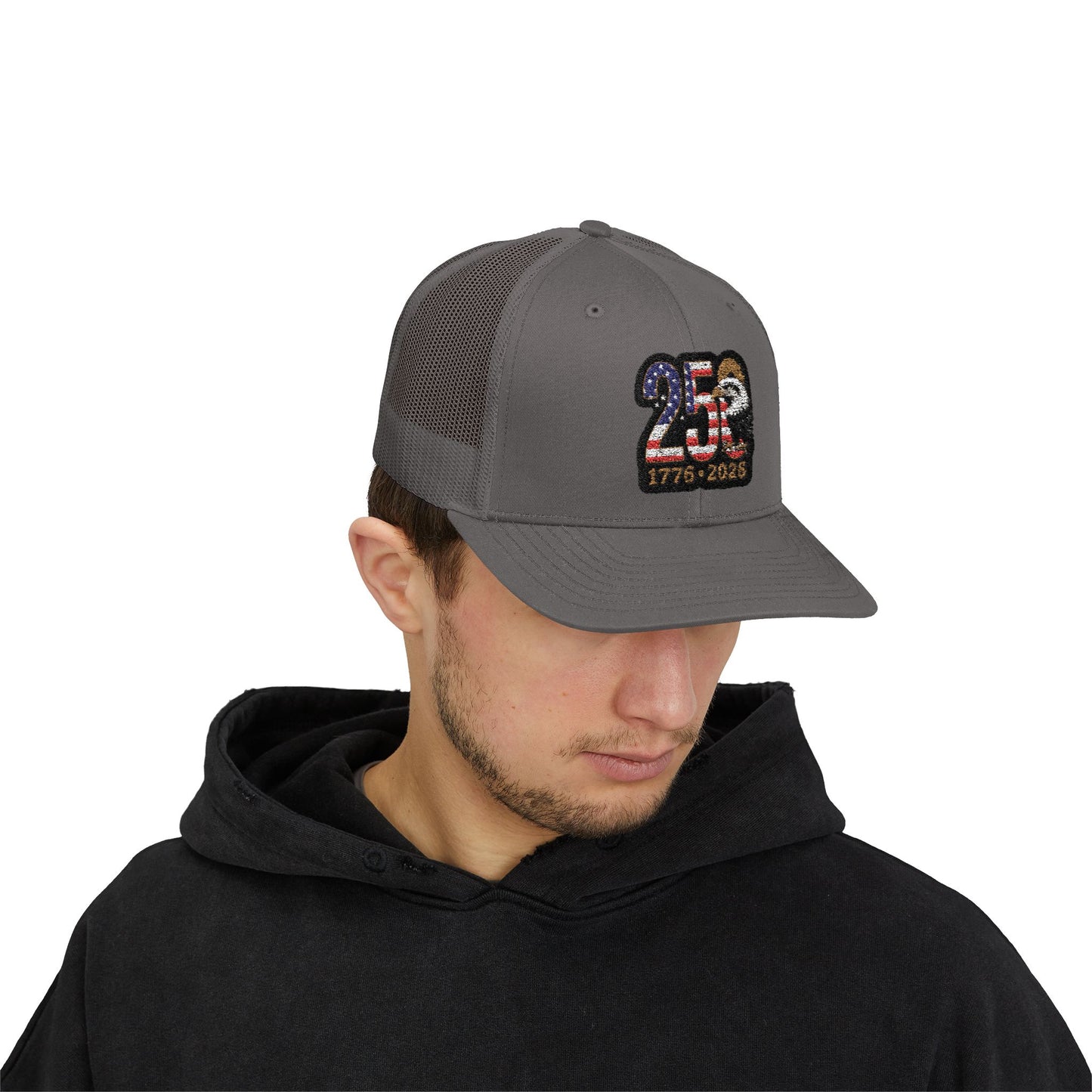 Stay Illegal Trucker Cap — USA 250th Anniversary Eagle Patch