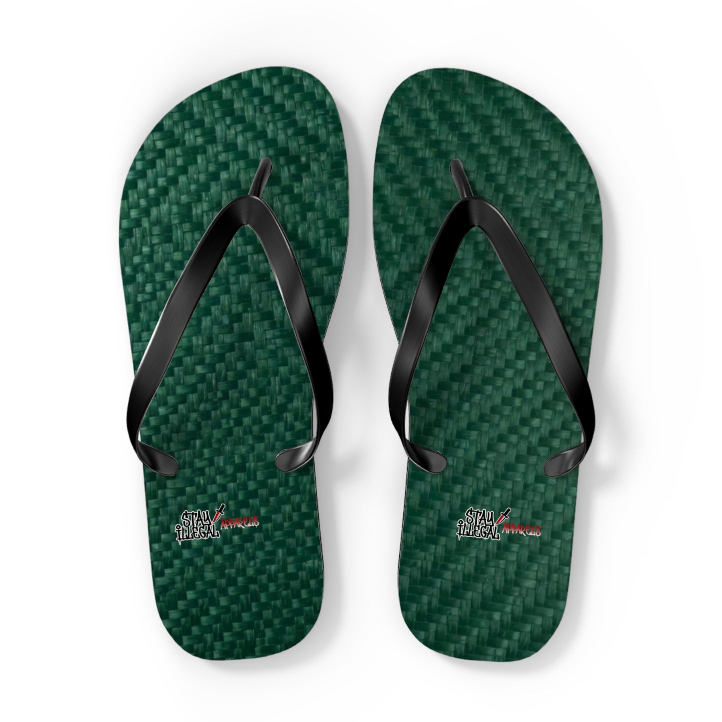 Carbon Fibre Flip Flops – Stay Illegal Green