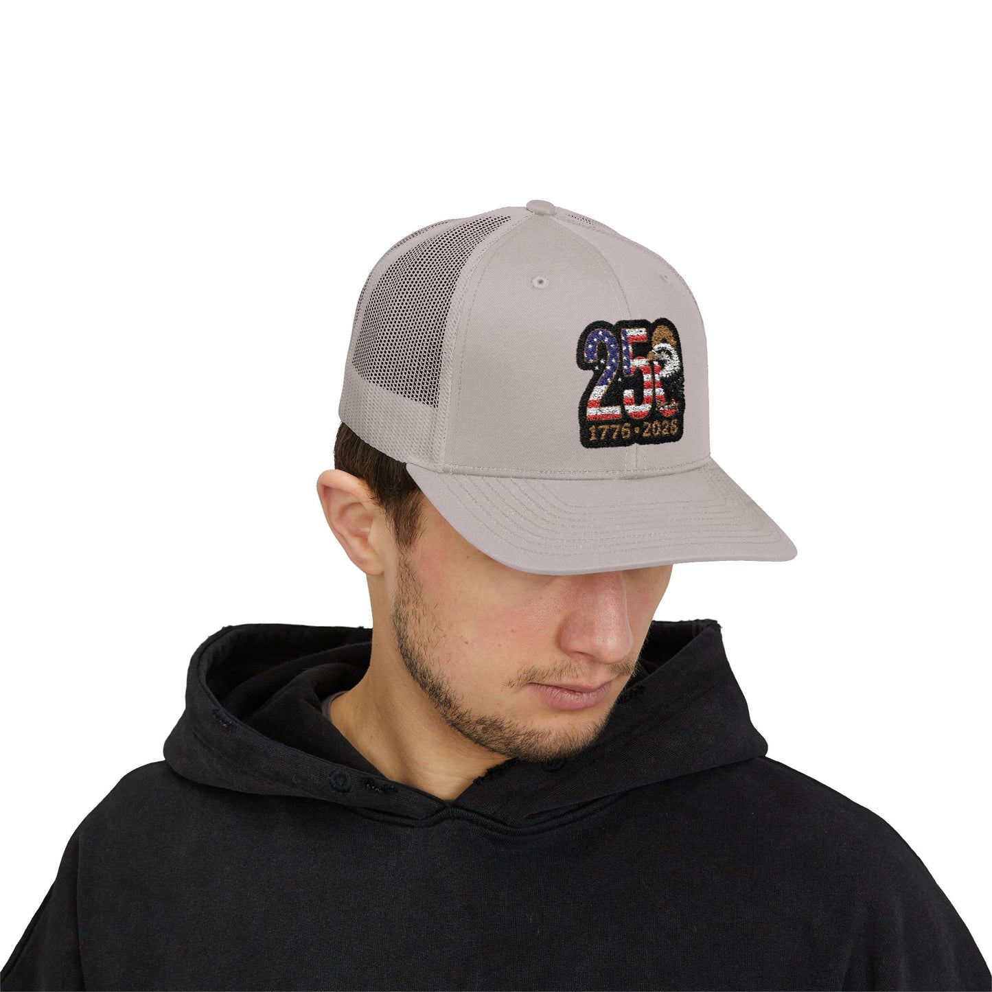 Stay Illegal Trucker Cap — USA 250th Anniversary Eagle Patch