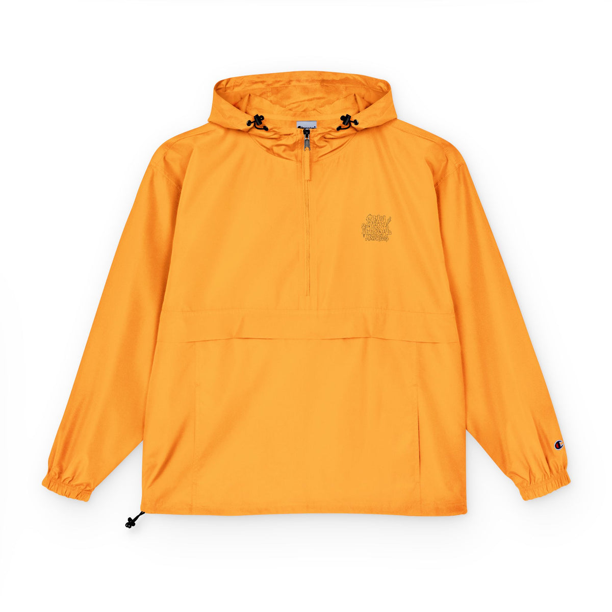 Stay Illegal Anorak Jacket — Plain Insignia Packable Lightweight Hooded Windbreaker
