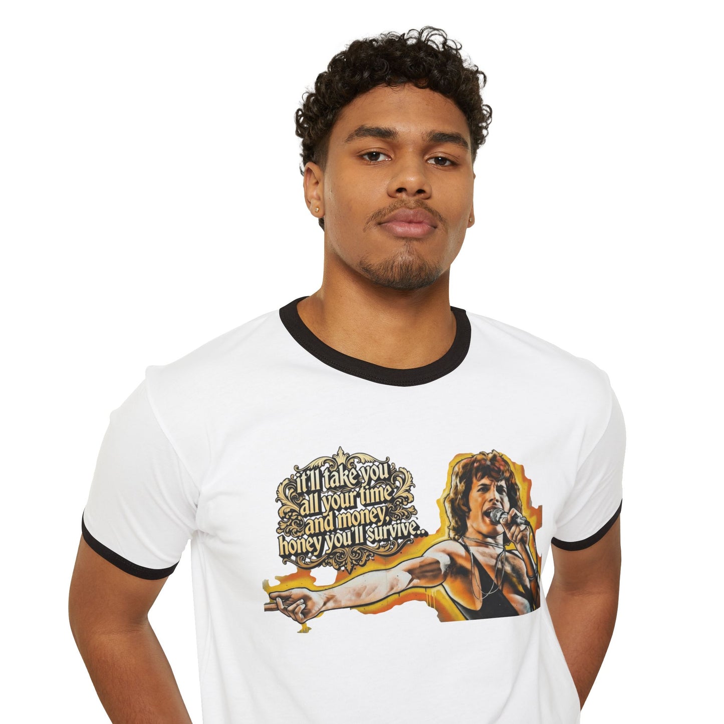 Stay Illegal Ringer T-Shirt — Freddie You Survive