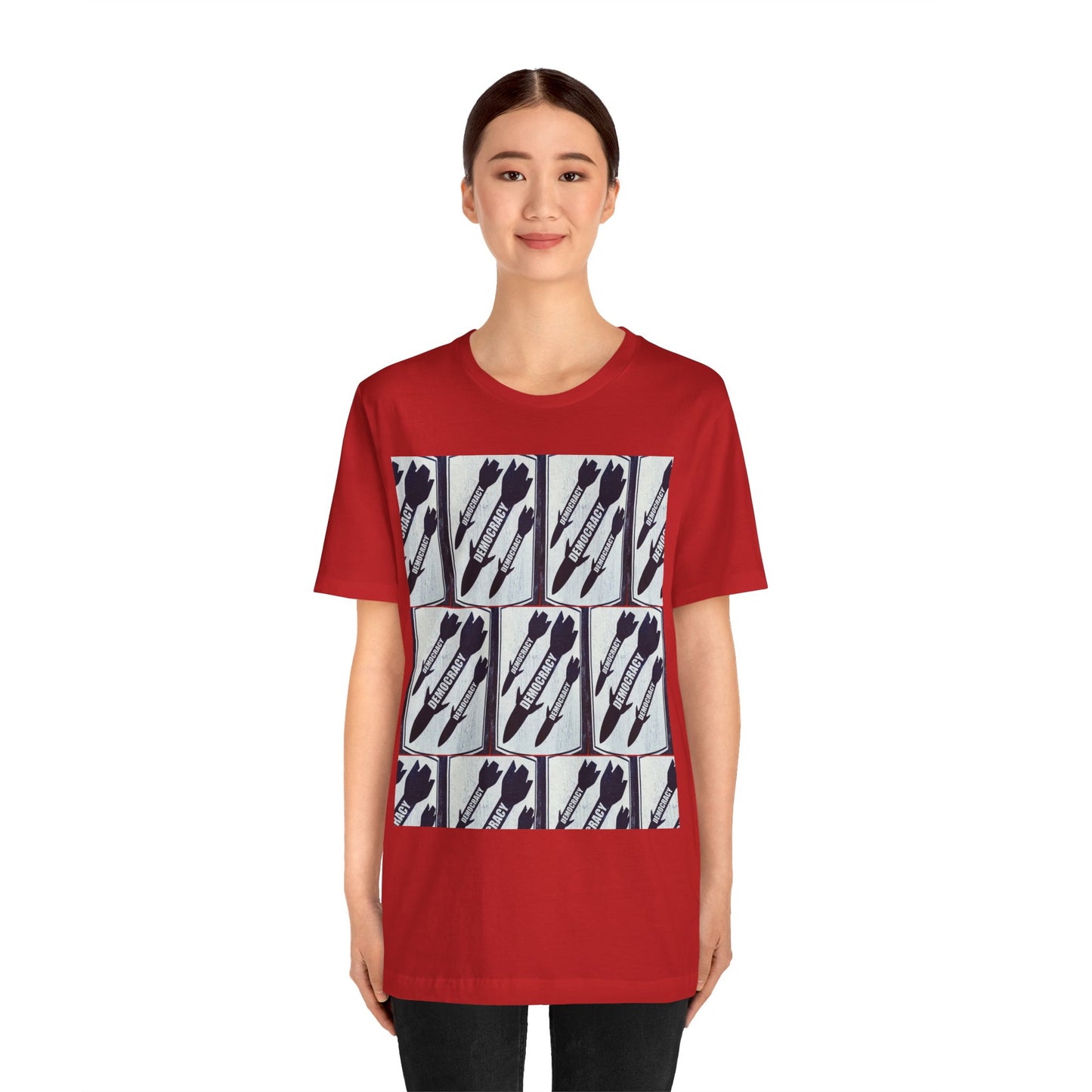 Protest T‑Shirt — DEMOCRATIC MISSILES