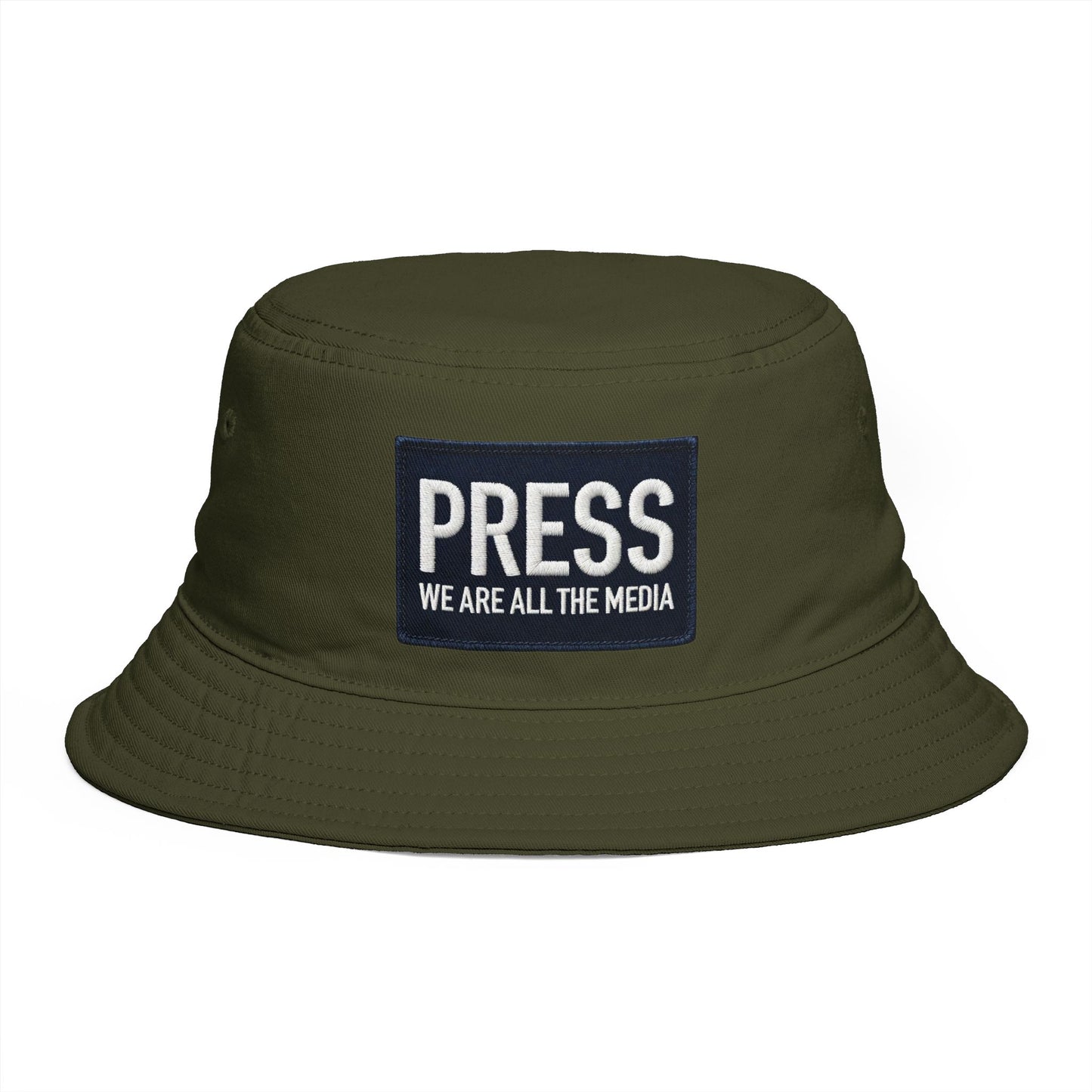 Stay Illegal "PRESS" Bucket Hat — Embroidered Journalist Patch