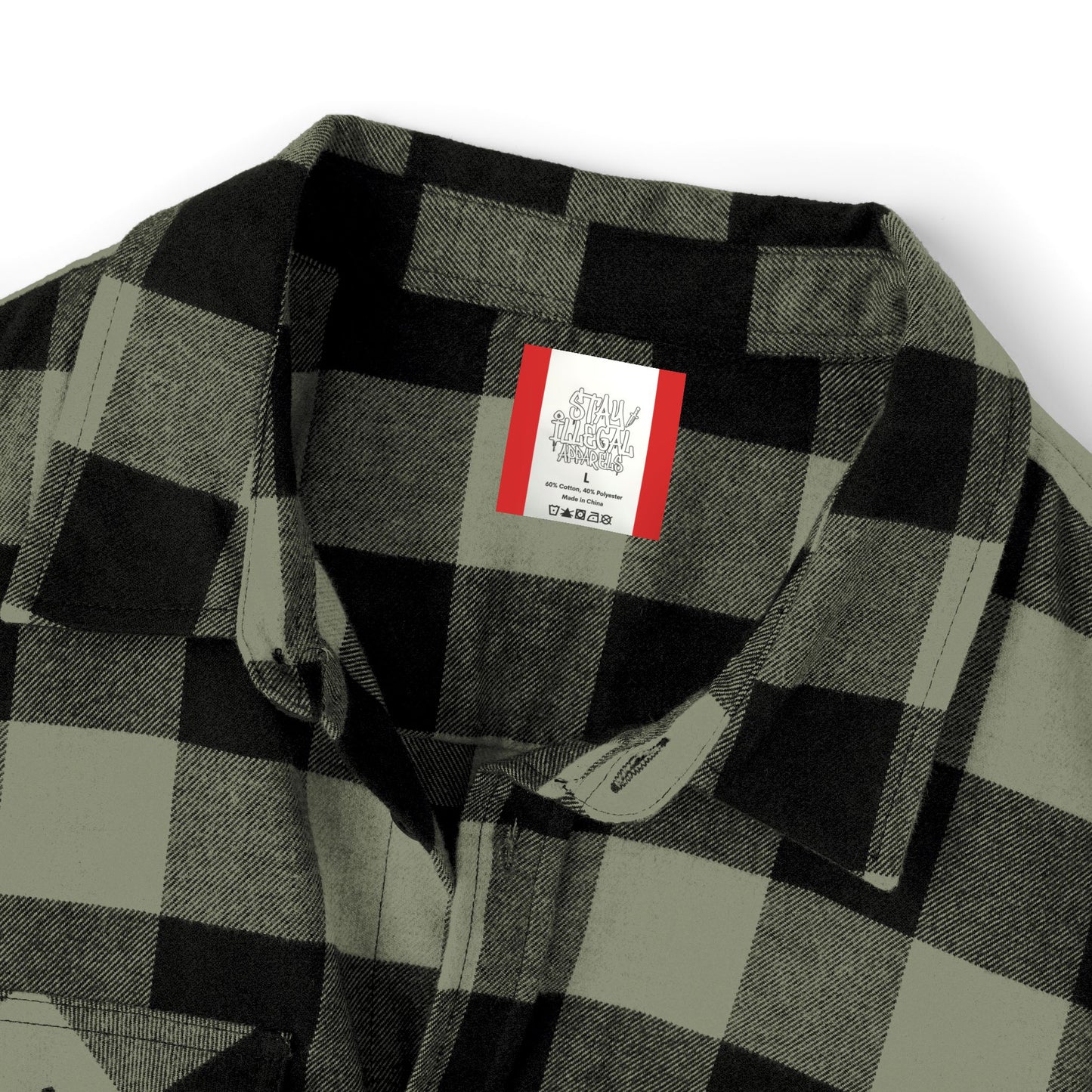 Stay Illegal Buffalo Plaid Flannel Shirt — Quality Casual Shirt
