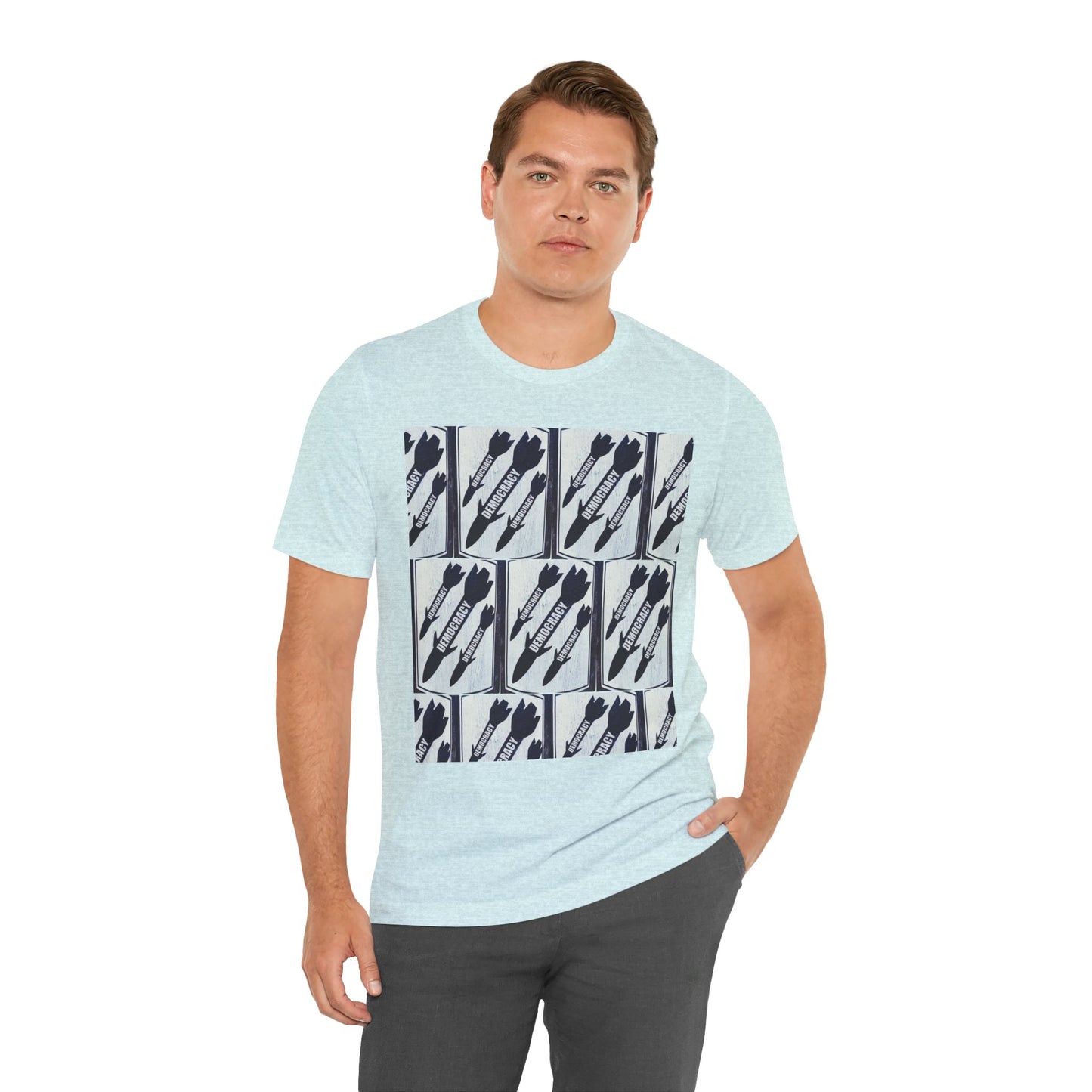 Protest T‑Shirt — DEMOCRATIC MISSILES