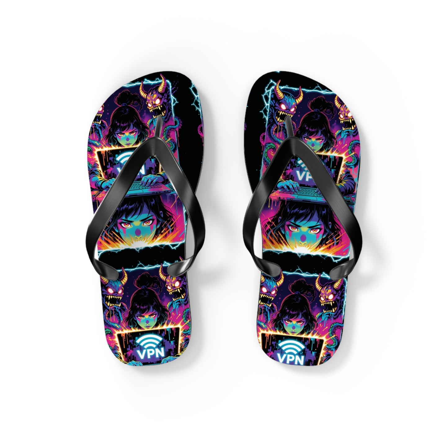 VPN Beach Flip Flops – Screen Time