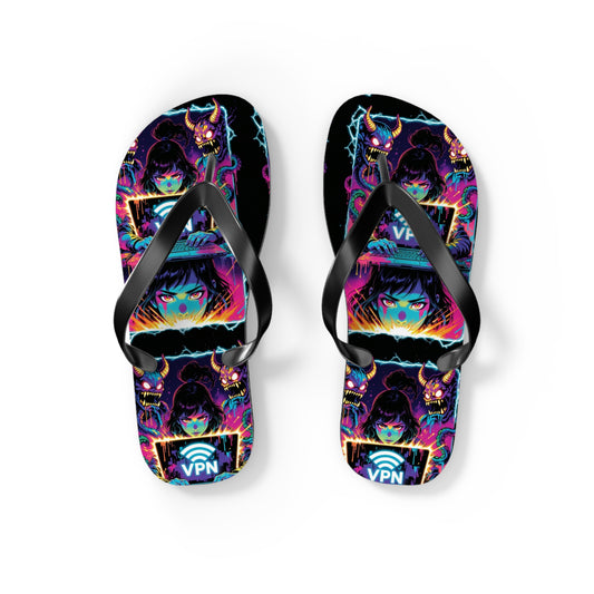 VPN Beach Flip Flops – Screen Time