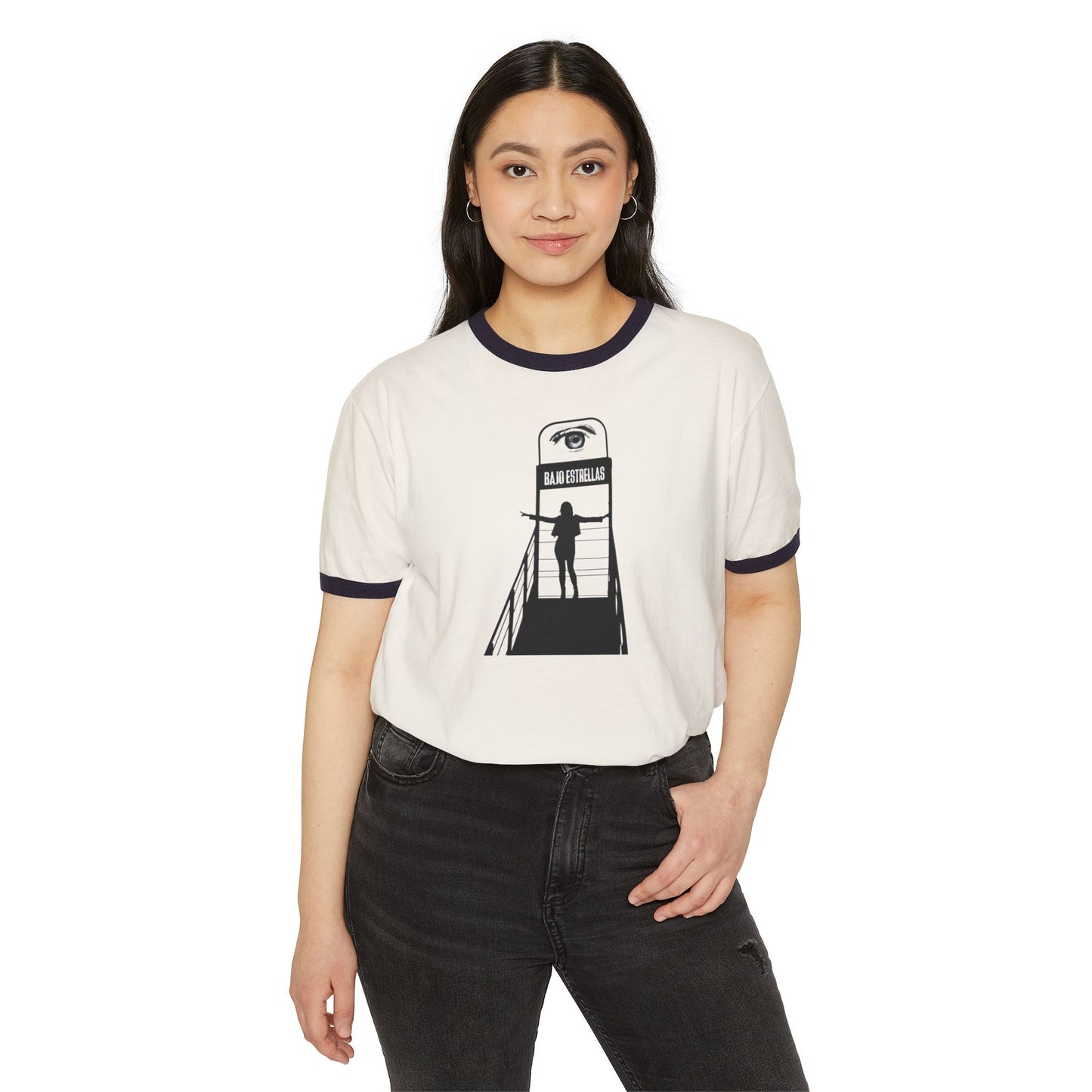 Stay Illegal Ringer T-Shirt — Bajo Estrellas