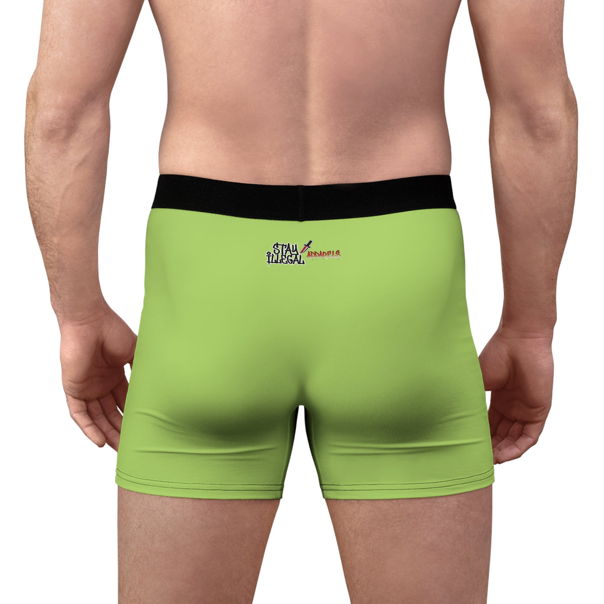 Stay Illegal Men's Boxer Briefs - Green Meanies
