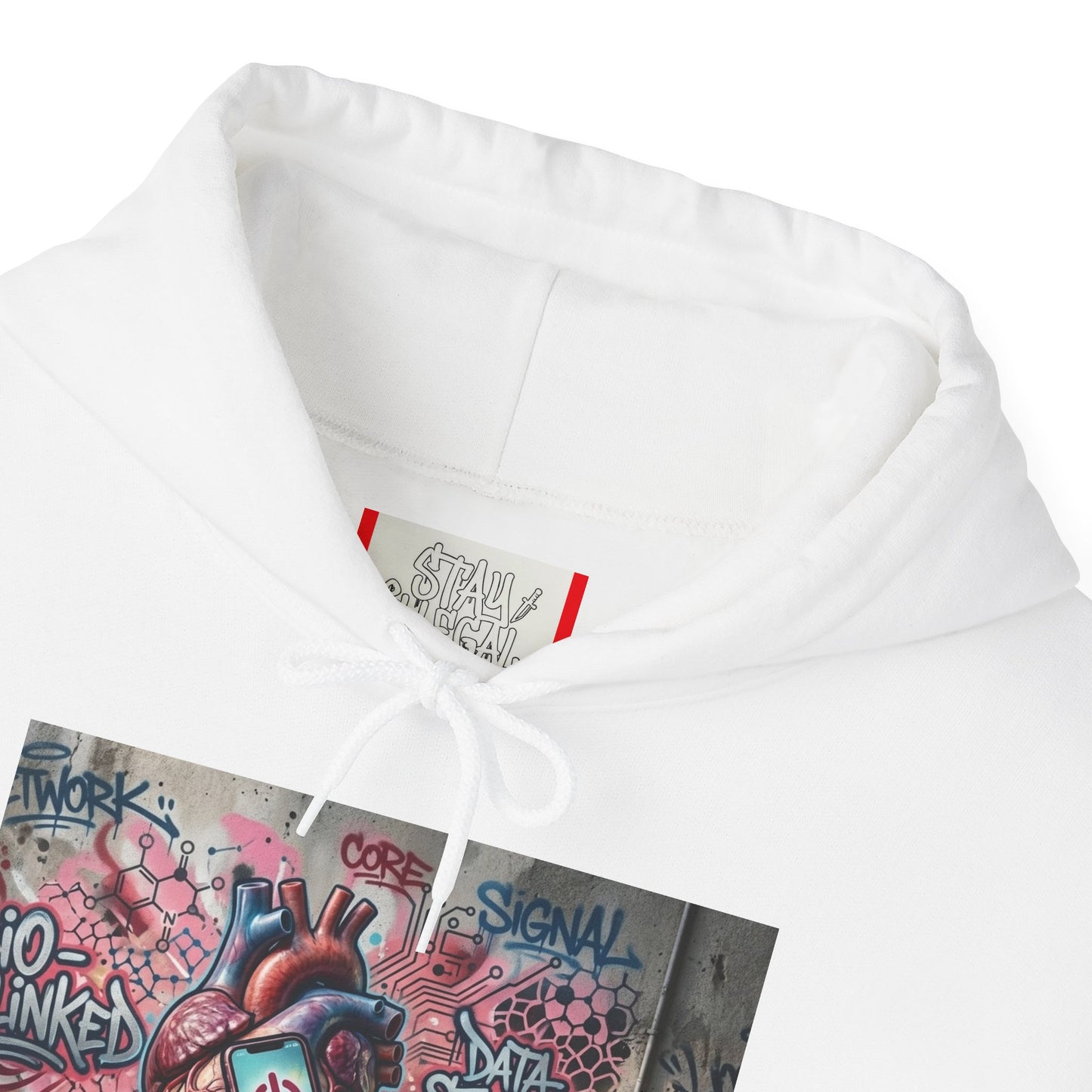 Stay Illegal Graffiti Hoodie - Mobile Heart