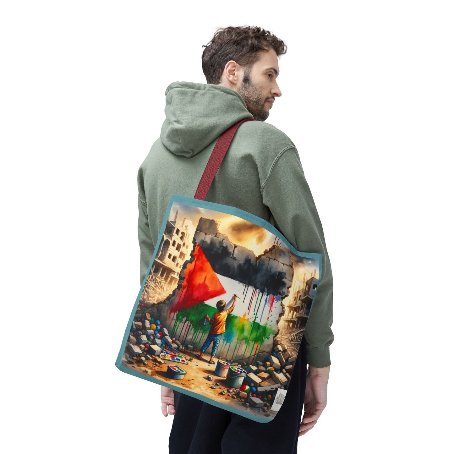 Bolso de hombro Tote — Palestine Paint