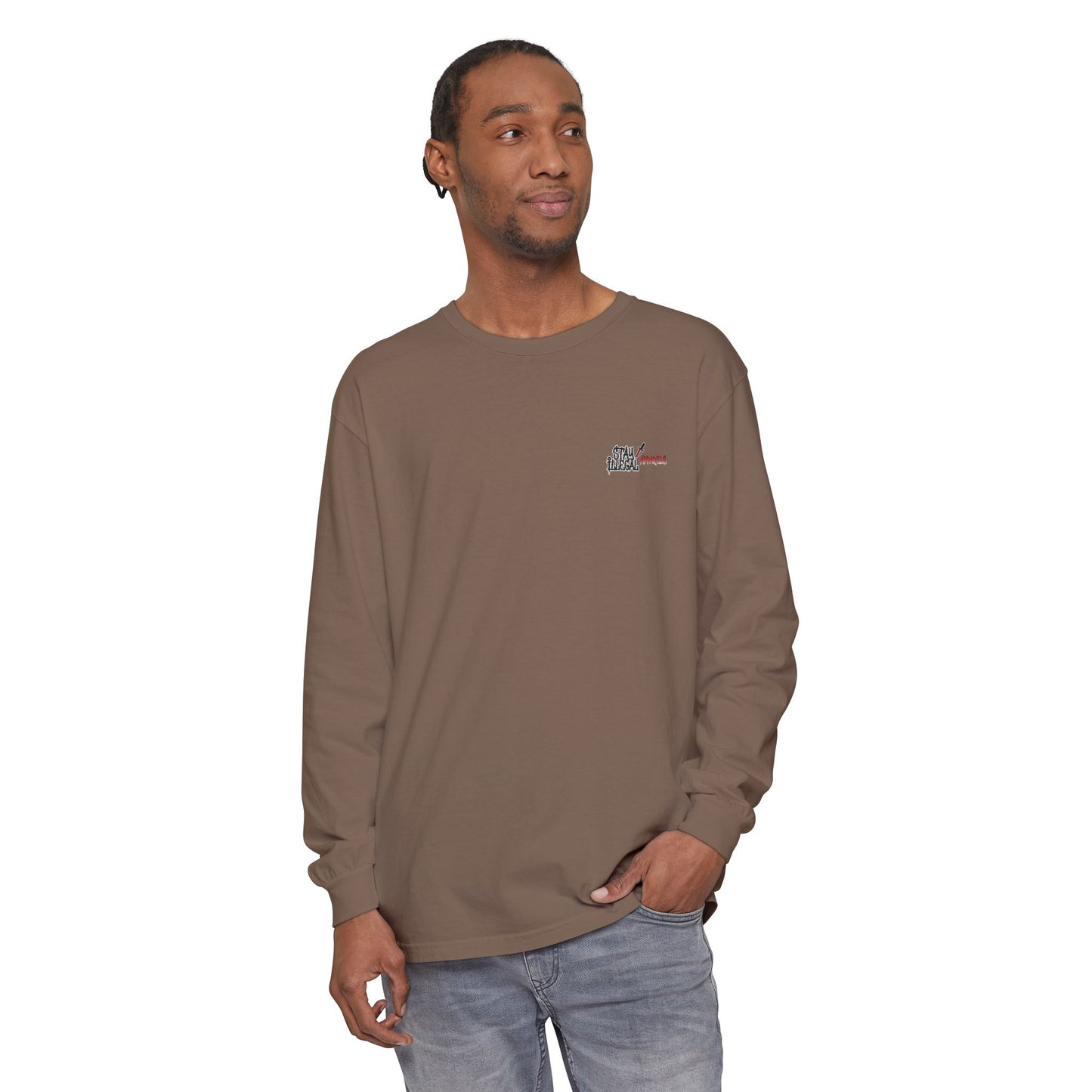 Stay Illegal Isignia - Plain Colour Long Sleeve Tee