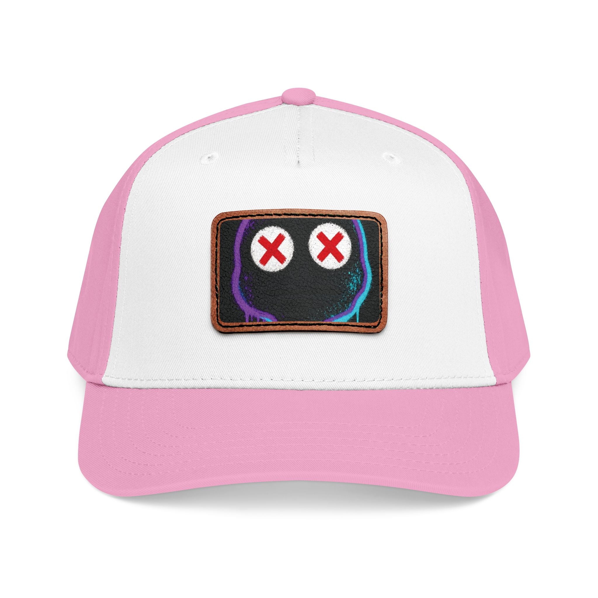 Leather Patch Baseball Cap Neon Graffiti Face 7 – Stay Illegal