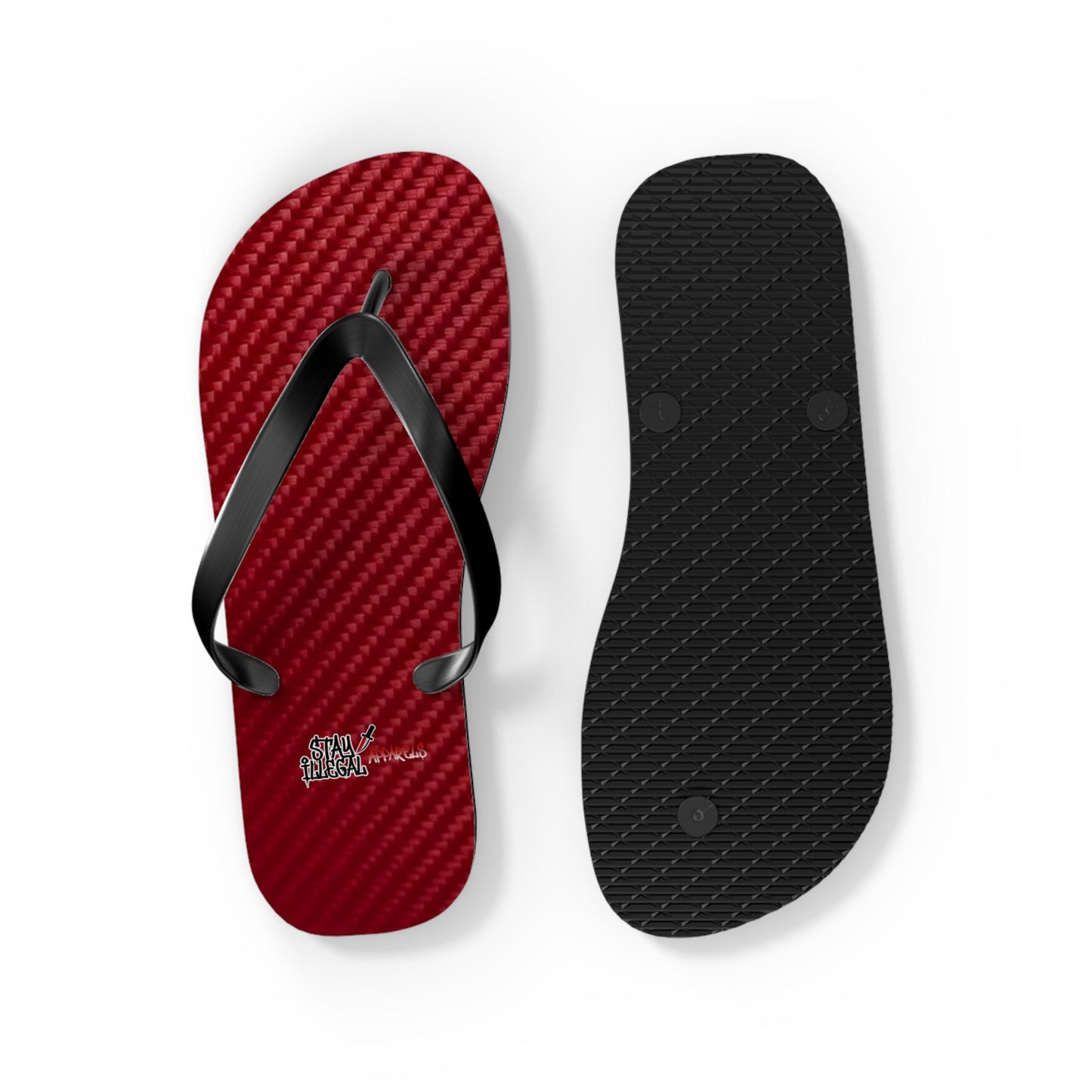 Carbon Fibre Flip Flops – Stay Illegal Claret