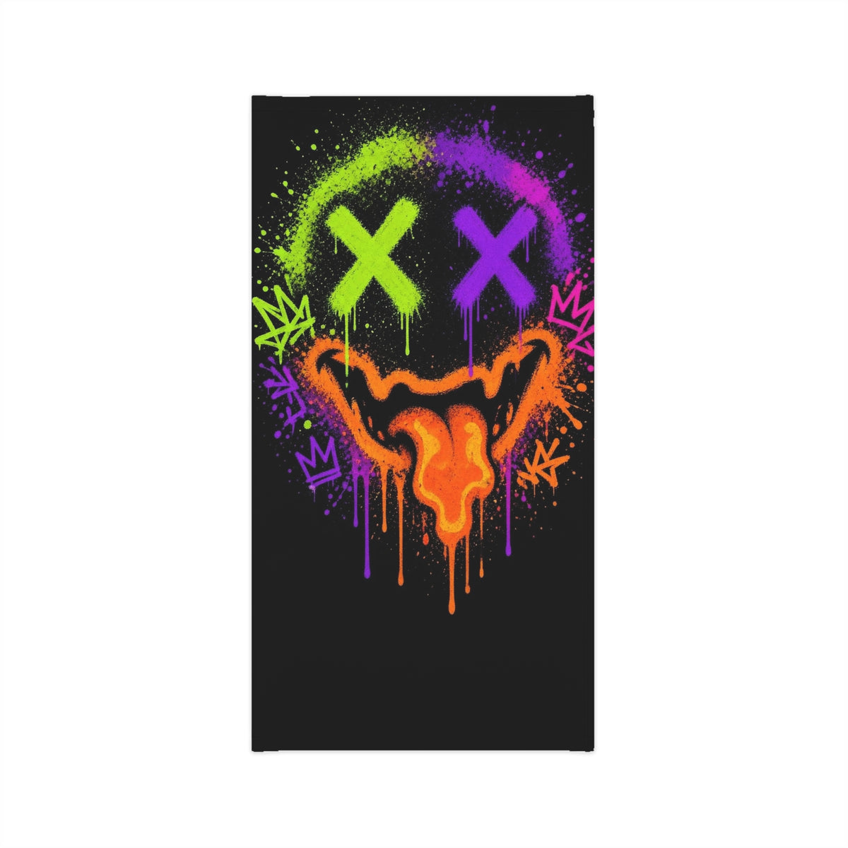 Lightweight Graffiti Neck Gaiter - Neon Face 4
