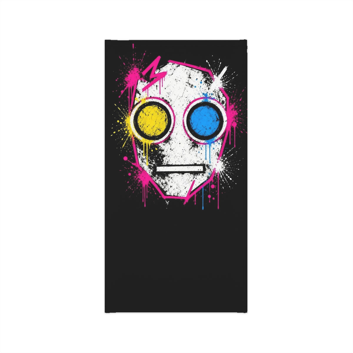 Lightweight Graffiti Neck Gaiter - Neon Face 5