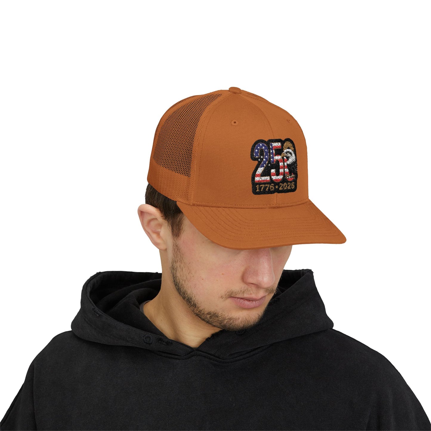 Stay Illegal Trucker Cap — USA 250th Anniversary Eagle Patch