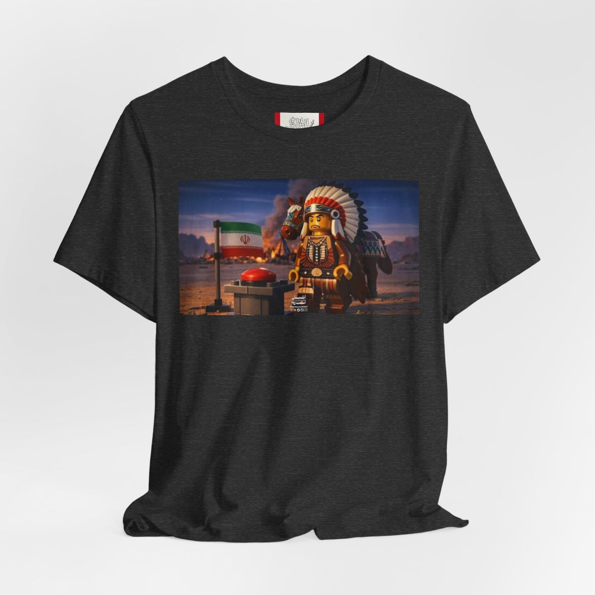 Propaganda T‑Shirt — IRAN LEGOS — USA Invaders