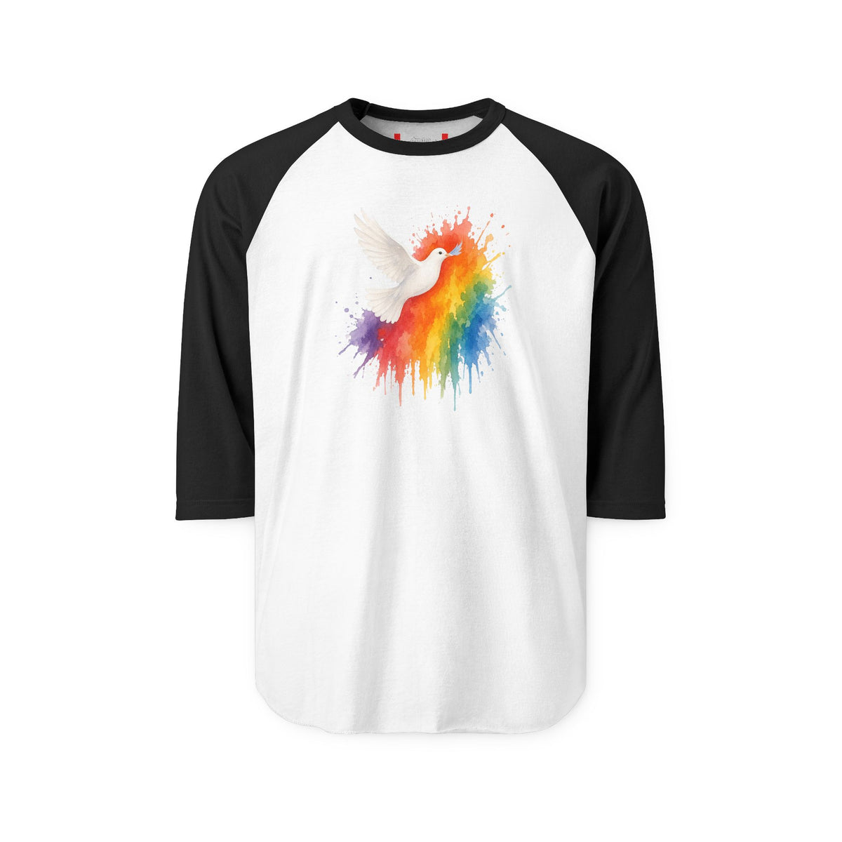 Stay Illegal Raglan 3/4 Sleeve T-Shirt — Gay Dove
