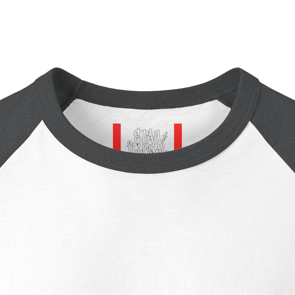Stay Illegal Raglan 3/4 Sleeve T-Shirt — Monkey Brains