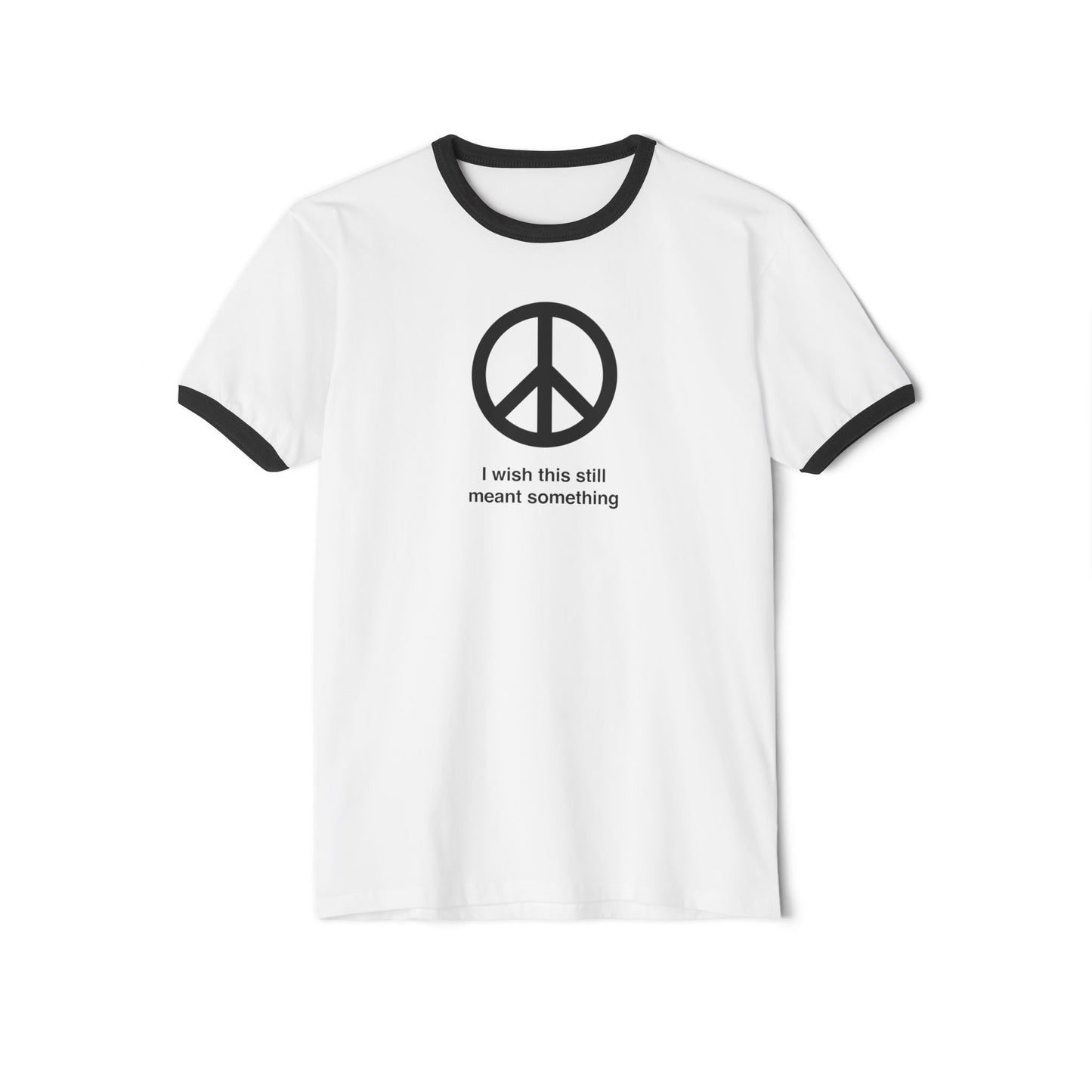 Stay Illegal Ringer T-Shirt — Ban The Bomb