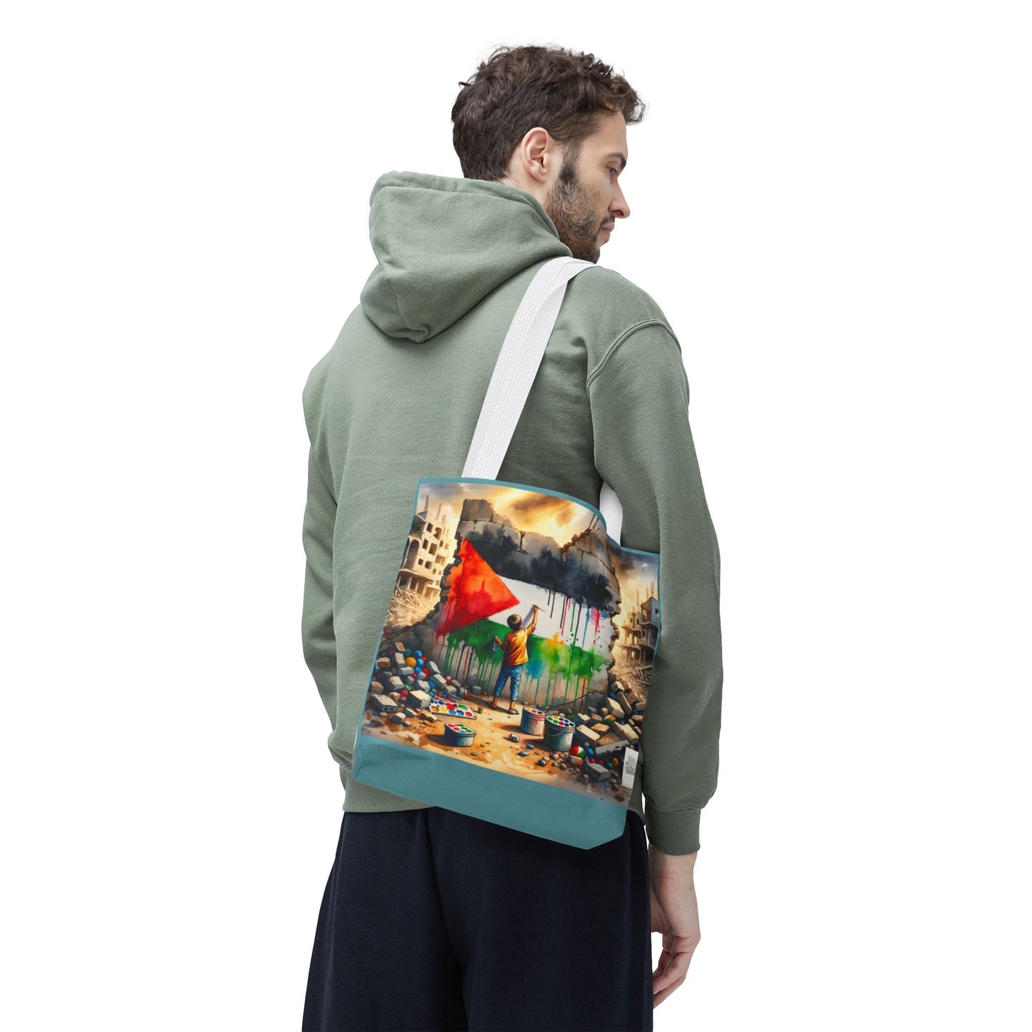 Bolso de hombro Tote — Palestine Paint